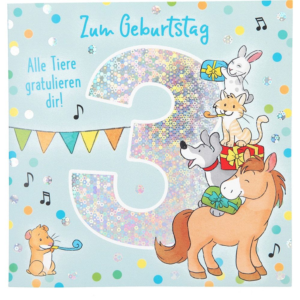 Depesche Geburtstagskarte DEPESCHE Zahlenkarten mit Musik Motiv 6