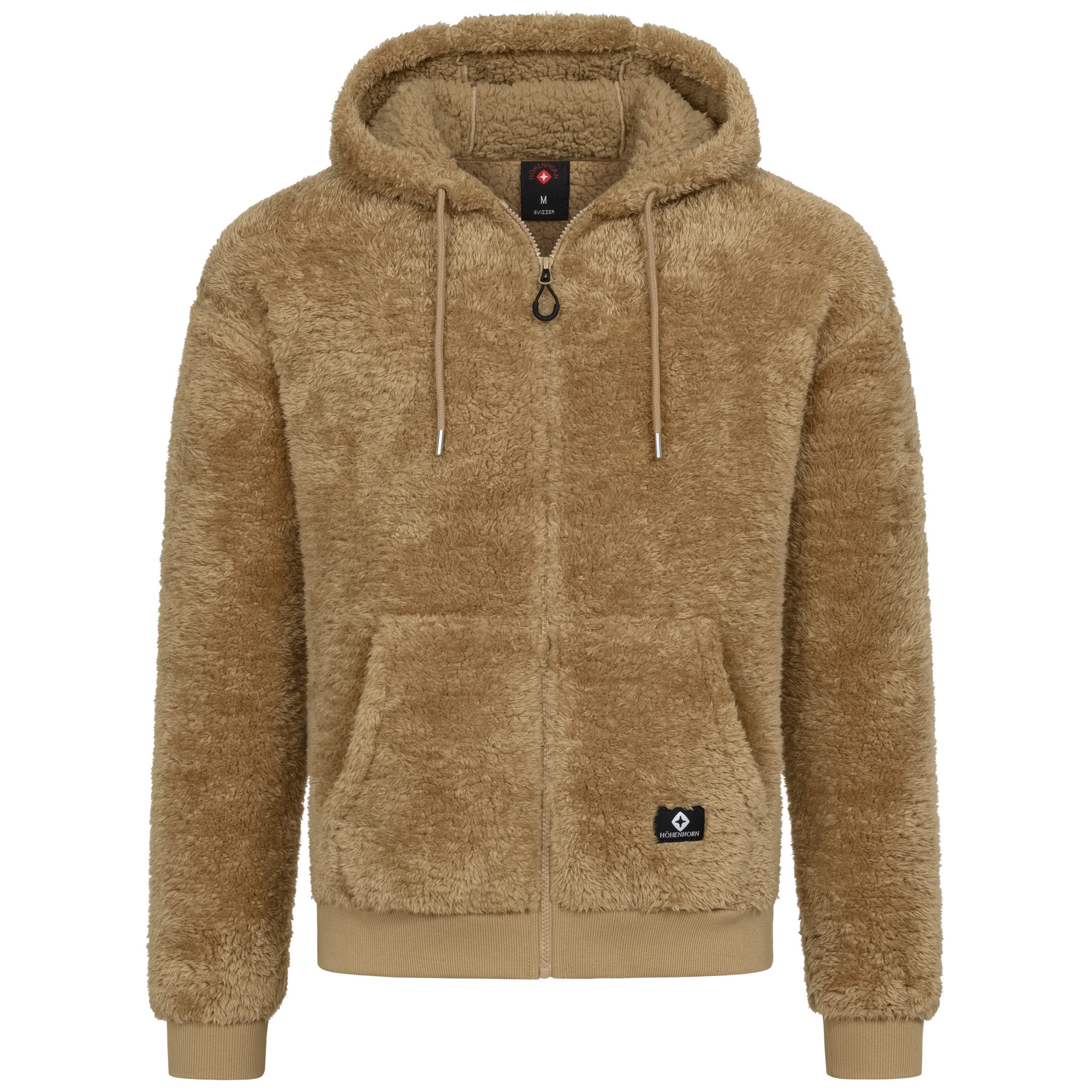 Höhenhorn Hoodie Svizzer Herren Sweatshirtjacke für Männer Teddyfleece Kapuzen Pullover