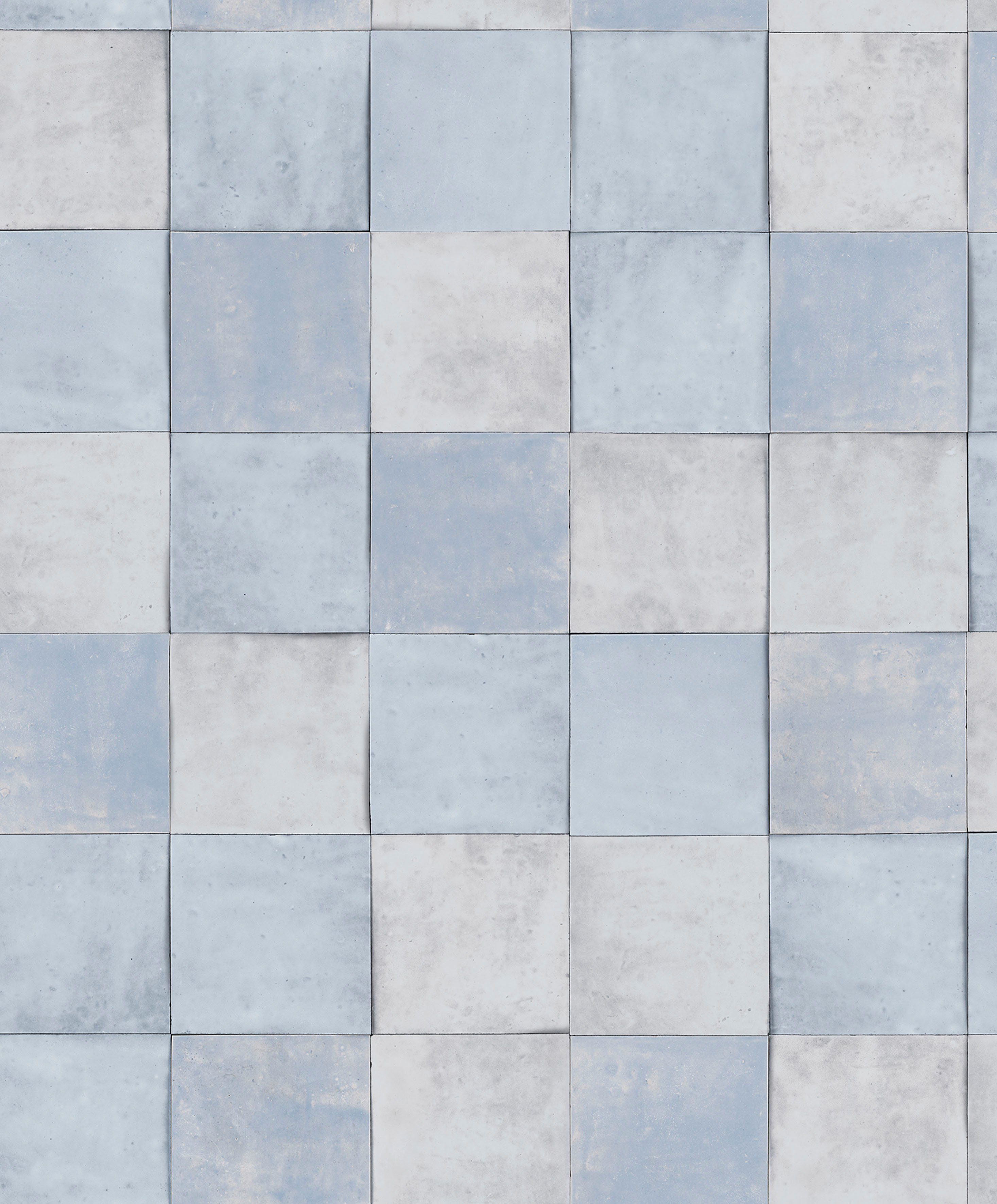 Wohnzimmer glatt, helles-himmelblau Tile, für moderne Küche Vliestapete Fototapete Marburg matt, Schlafzimmer
