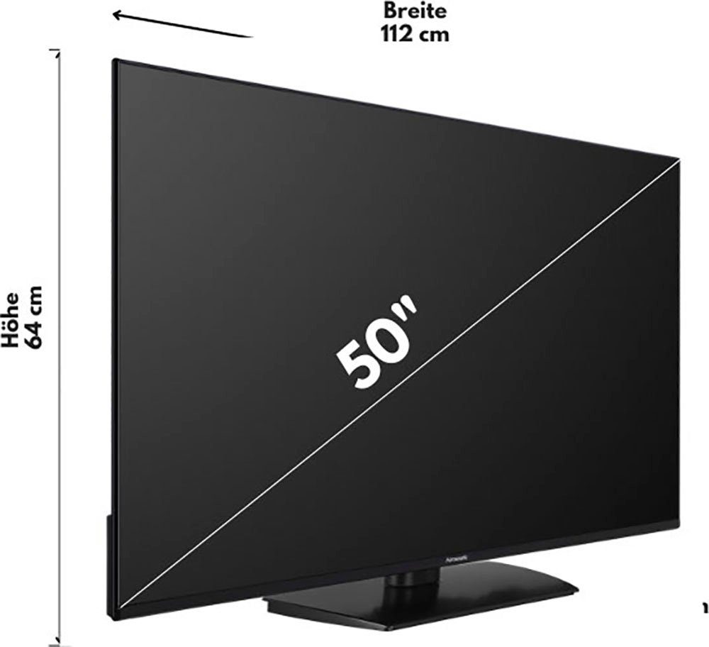 HD, Smart-TV) 4K TV, LED-Fernseher (126 Ultra cm/50 Hanseatic Android 50U800UDS Zoll,