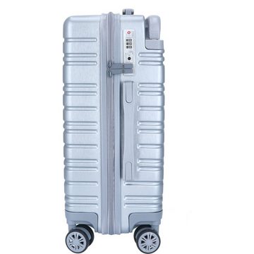 TheTrueC Koffer TheTrueC 4-Rad Trolley 55cm Göteborg silver, 4 Rollen Rollen