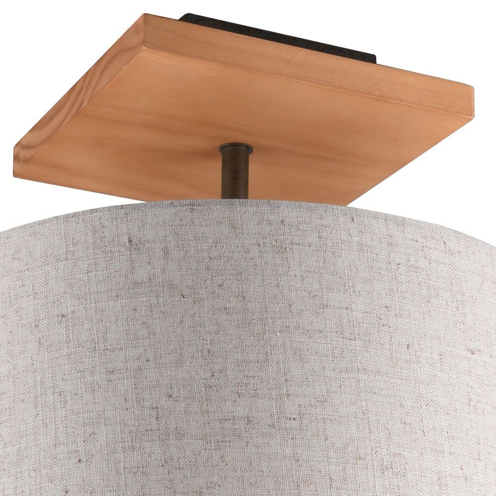 Leuchte Schreib Smart Wohn- etc-shop Holz Smarte LED-Leuchte, Schirm Home Tisch Stoff