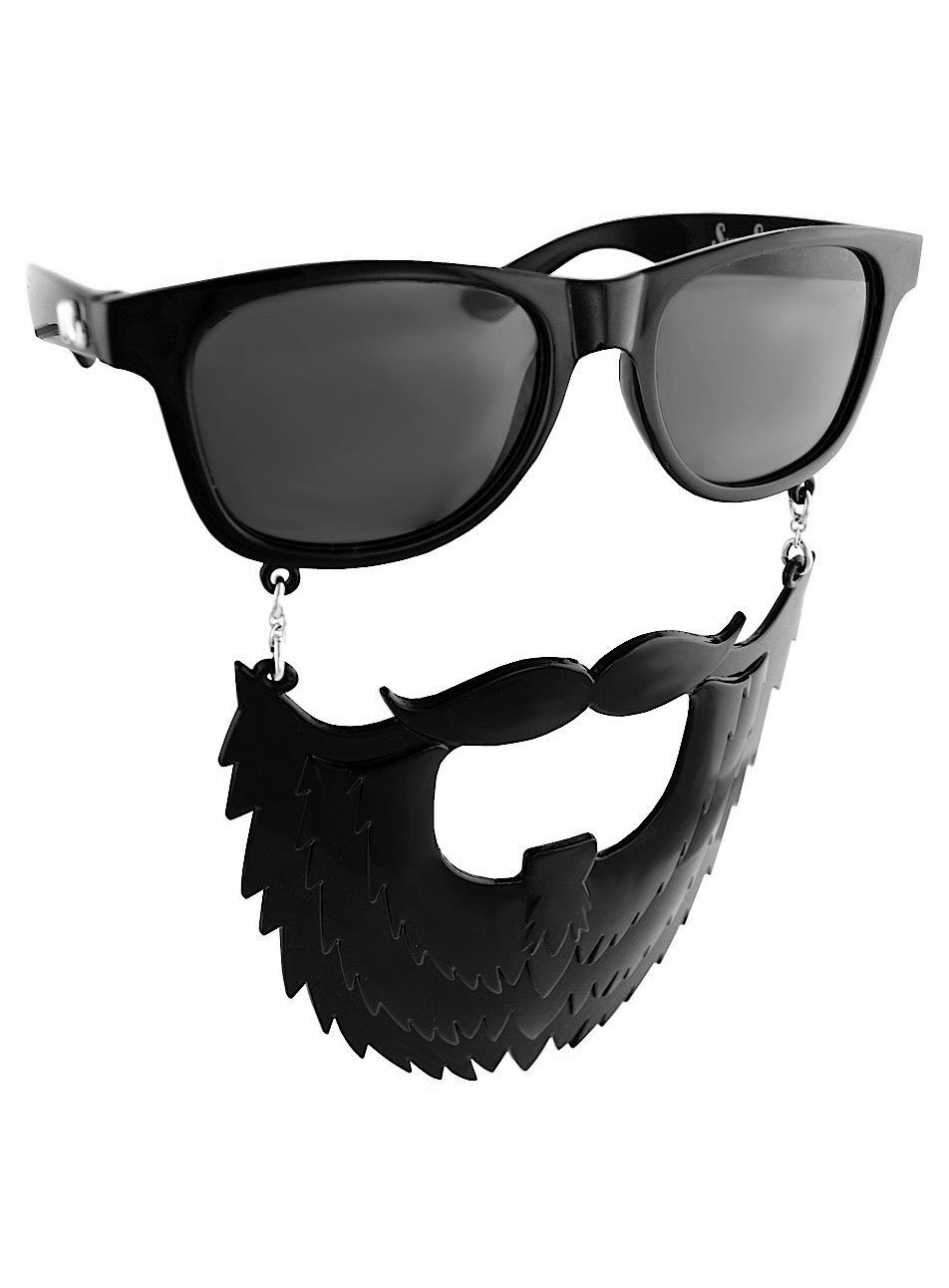 Kostüm Partybrille mit Vollbart