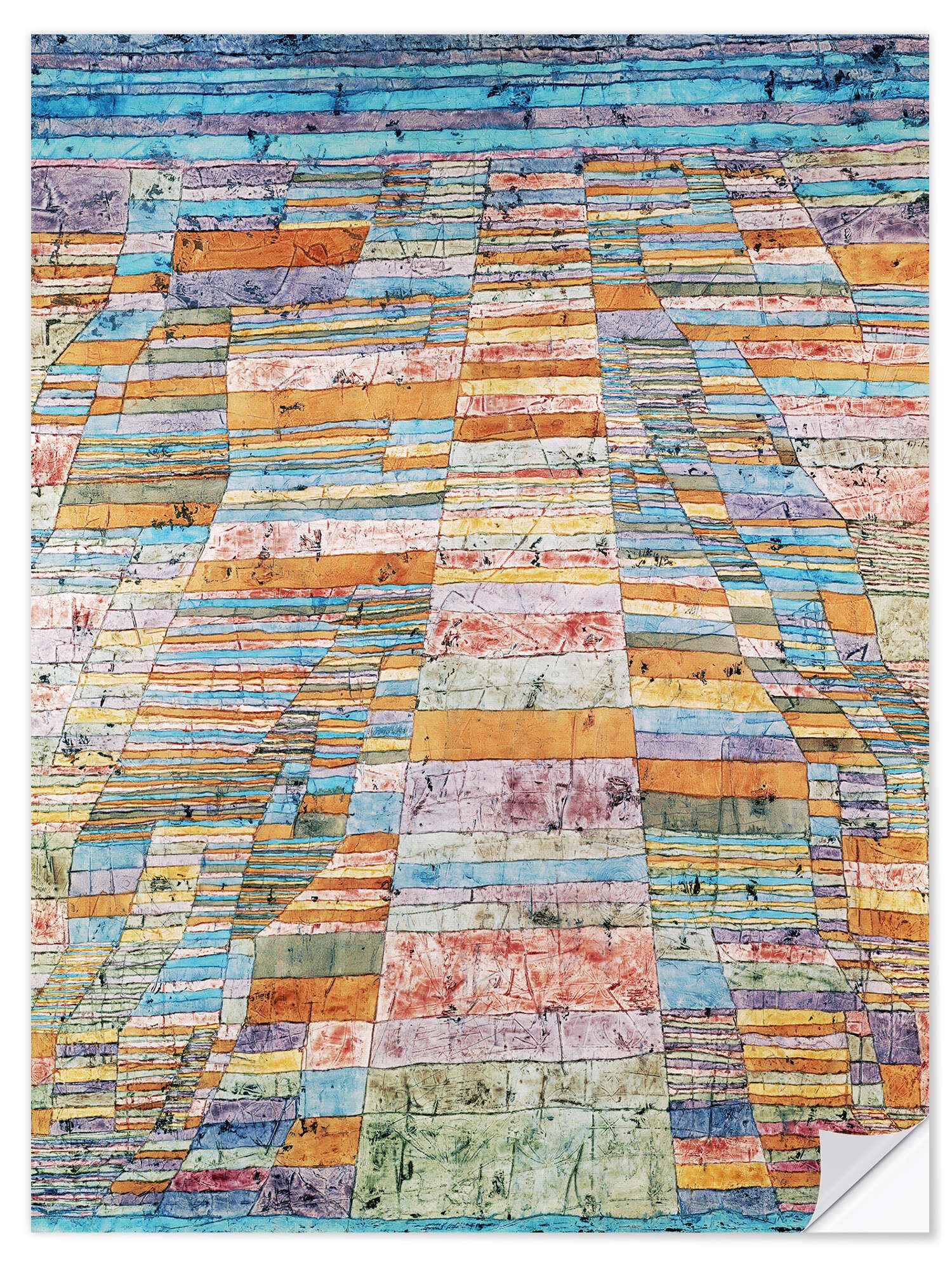 Posterlounge Wandbild Hauptweg und Nebenwege, Paul Klee, erhältlich als Poster, Leinwandbild, Wandsticker oder Acrylglasbild