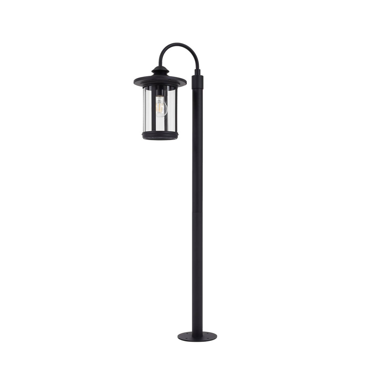 Lindby Außen-Stehlampe Zayn, Metall, Schwarz IP65, 1 x 15 W LED