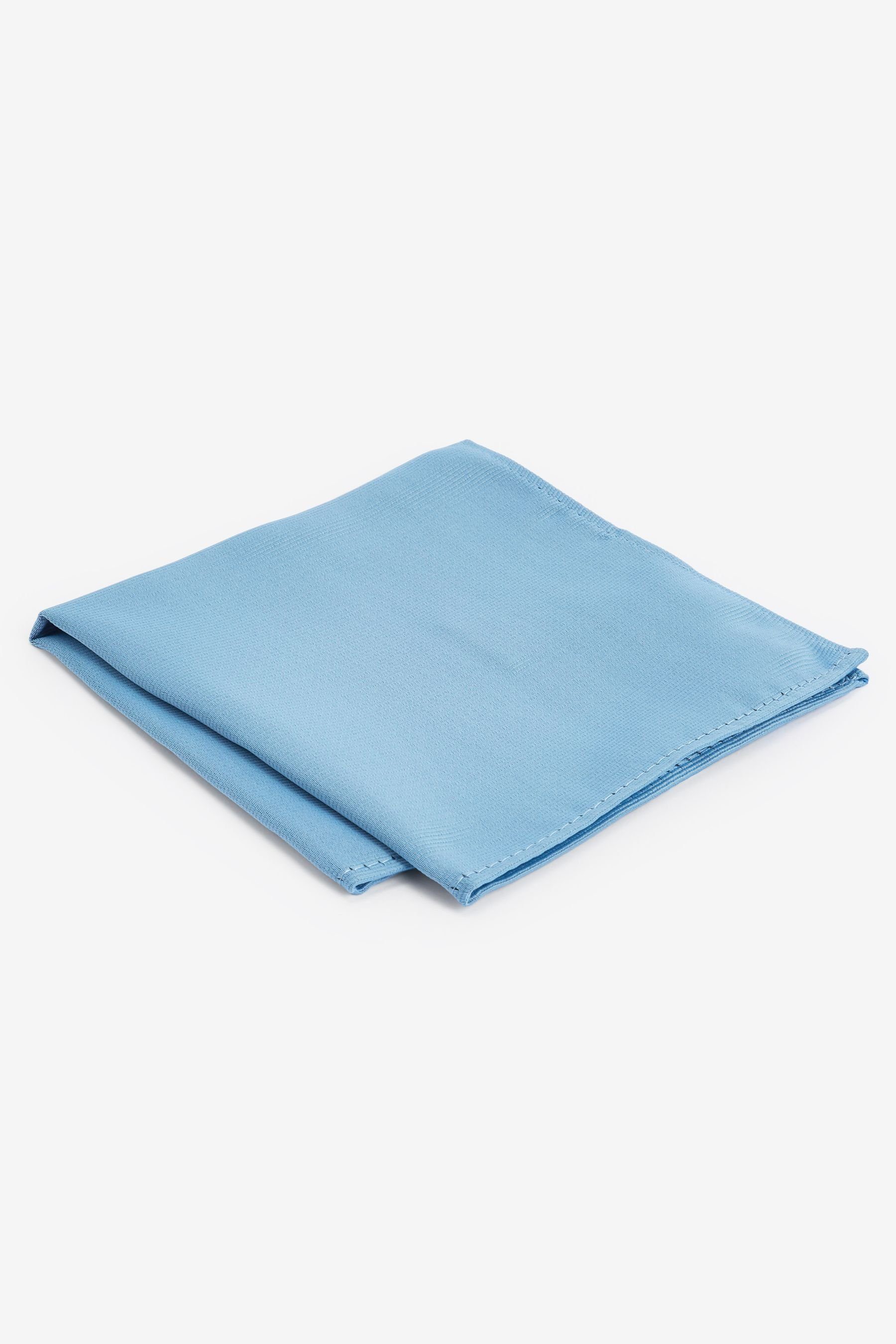 Next Einstecktuch Einstecktuch recyceltem (1-St) Blue Polyester-Twill, aus Cornflower