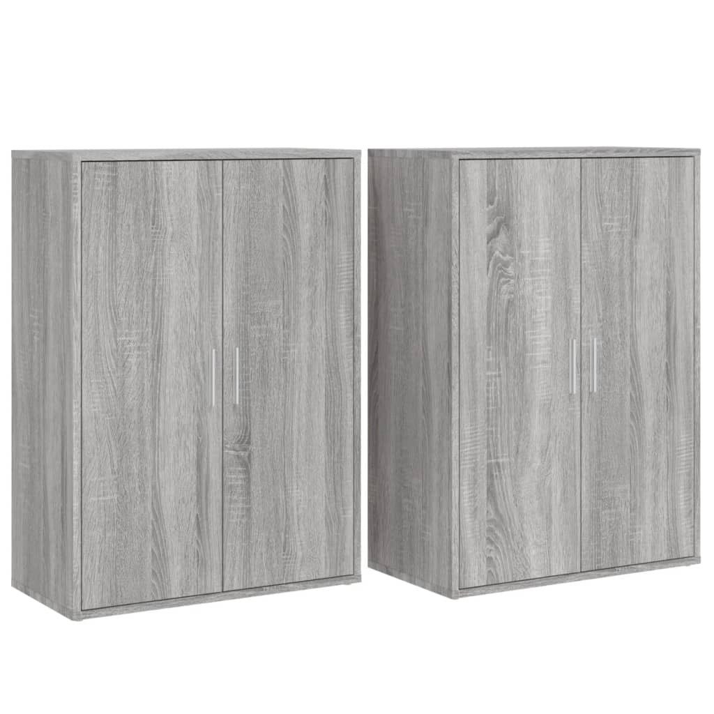 vidaXL Sideboard Sideboards 2 Stk. Grau günstig online kaufen