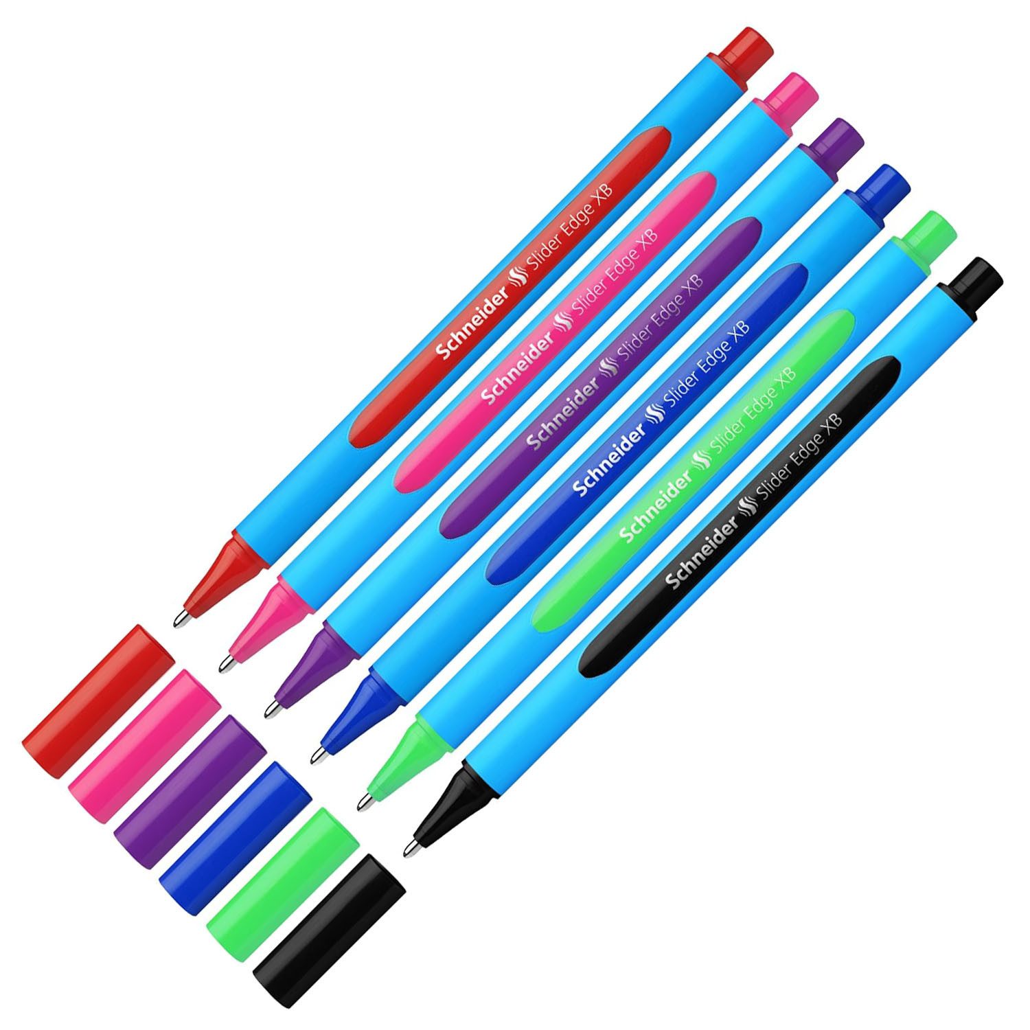 SCHNEIDER NOVUS Kugelschreiber SCHNEIDER Kugelschreiber Slider Edge XB 6er Etui, Colours