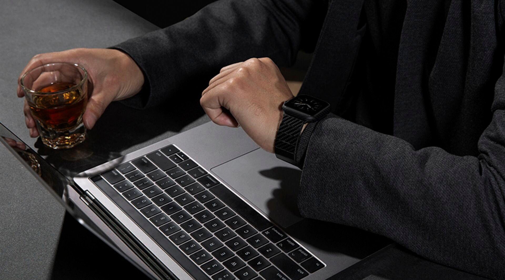 Fiber Carbon Band Link Smartwatch-Armband Pitaka Modern 42-44mm Bracelet