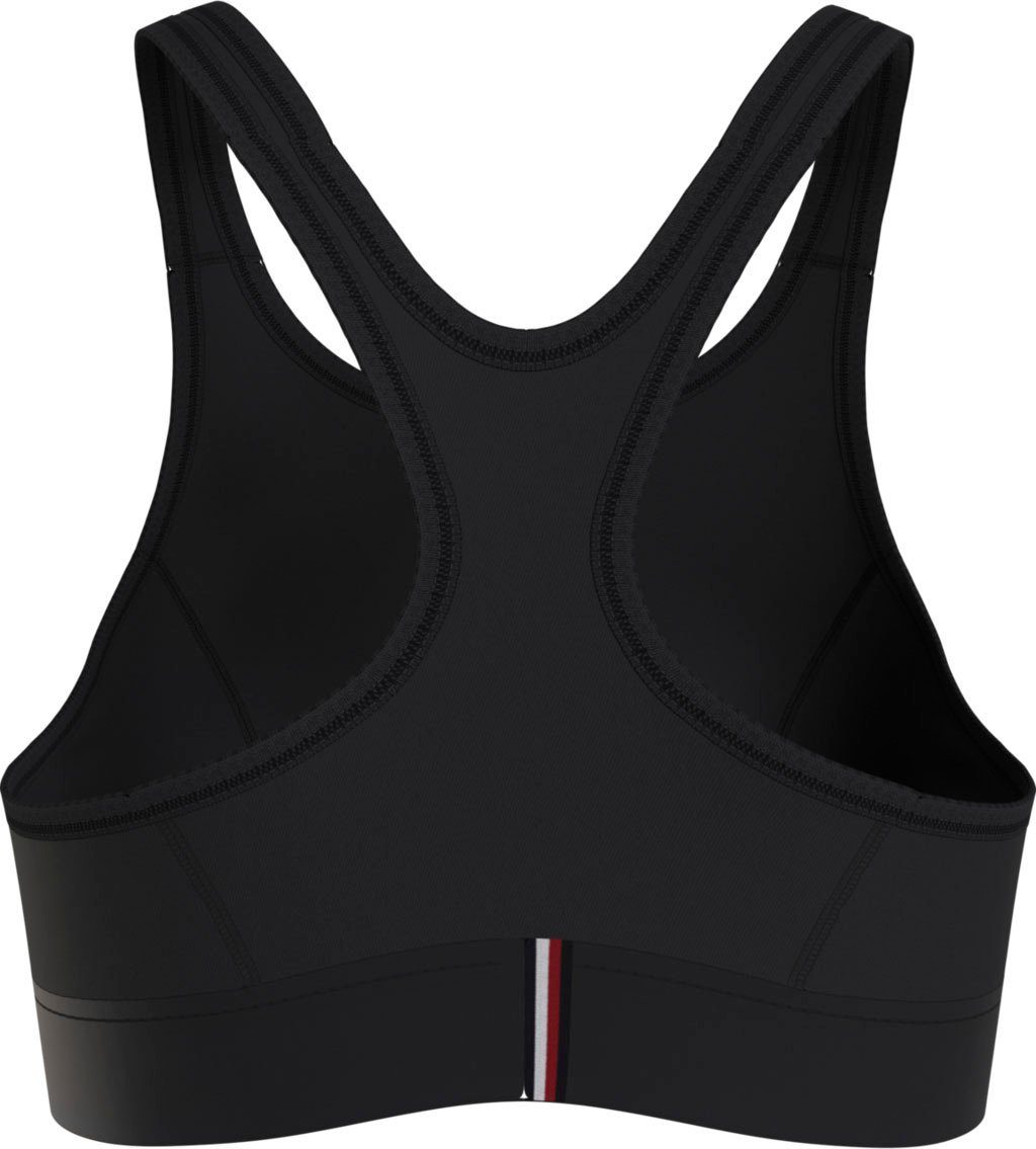 Black mit Sport-Bustier BRA Hilfiger Sportträger Sport INTENSITY H-NK Tommy ESSENTIAL MID