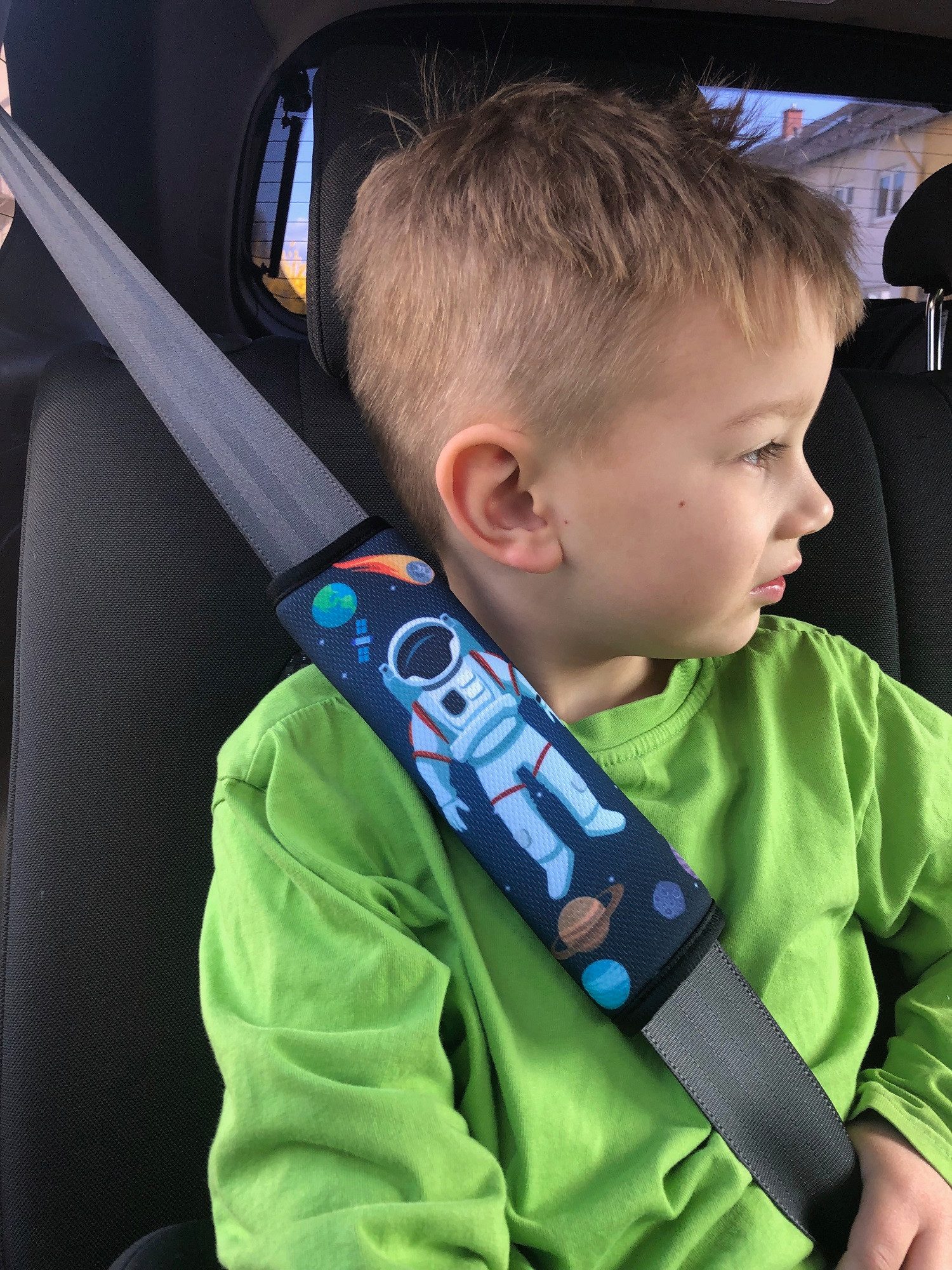 HECKBO Schlafkissen Kinder Auto Gurtpolster Gurtschutz Sicherheitsgurt Polster – Bild 5 von 5