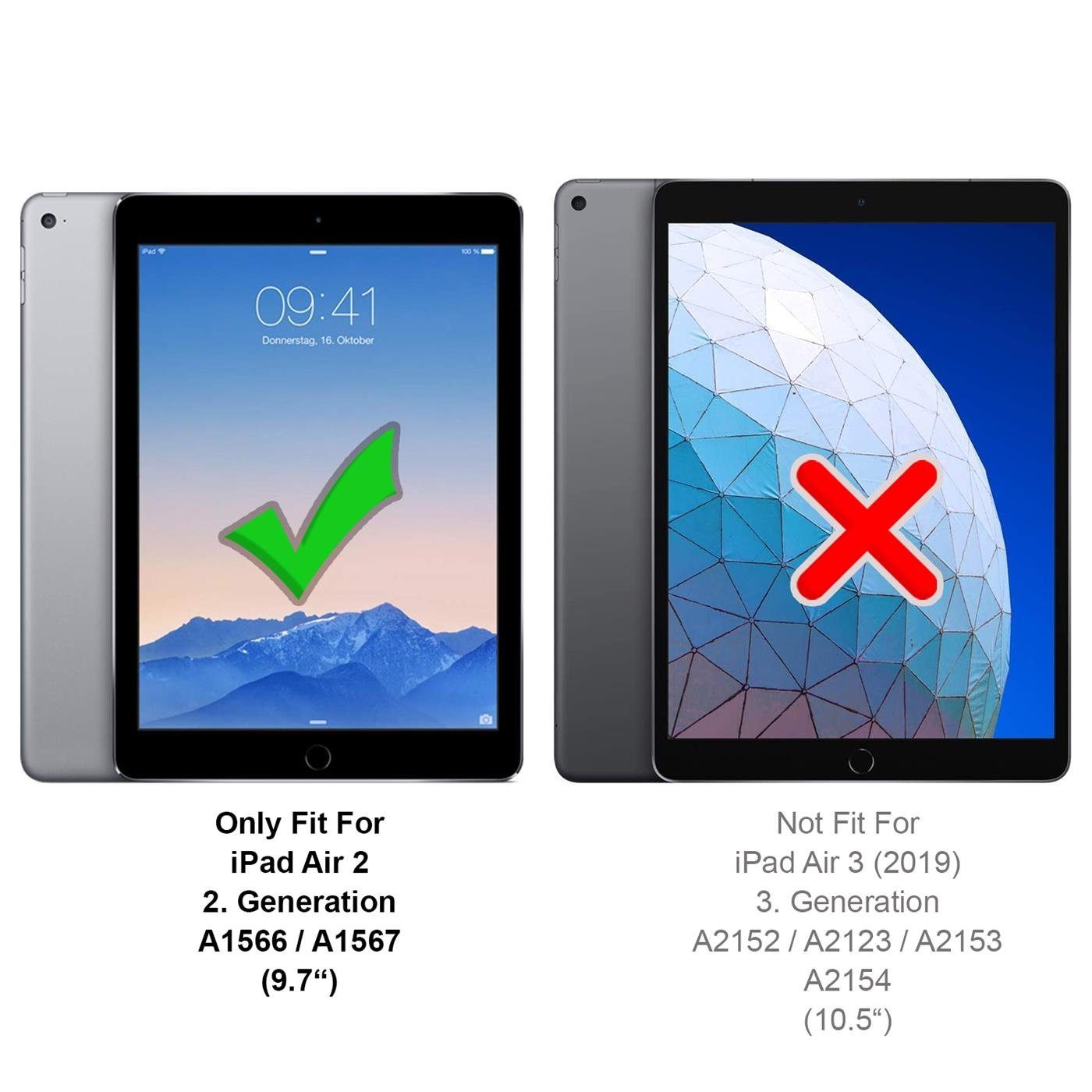CoolGadget Schutzfolie Panzerfolie für iPad Air 2, (9H+ Hartglas, Bubble  Free), Panzerglas Schutzfolie für Apple iPad Air 2 Folie