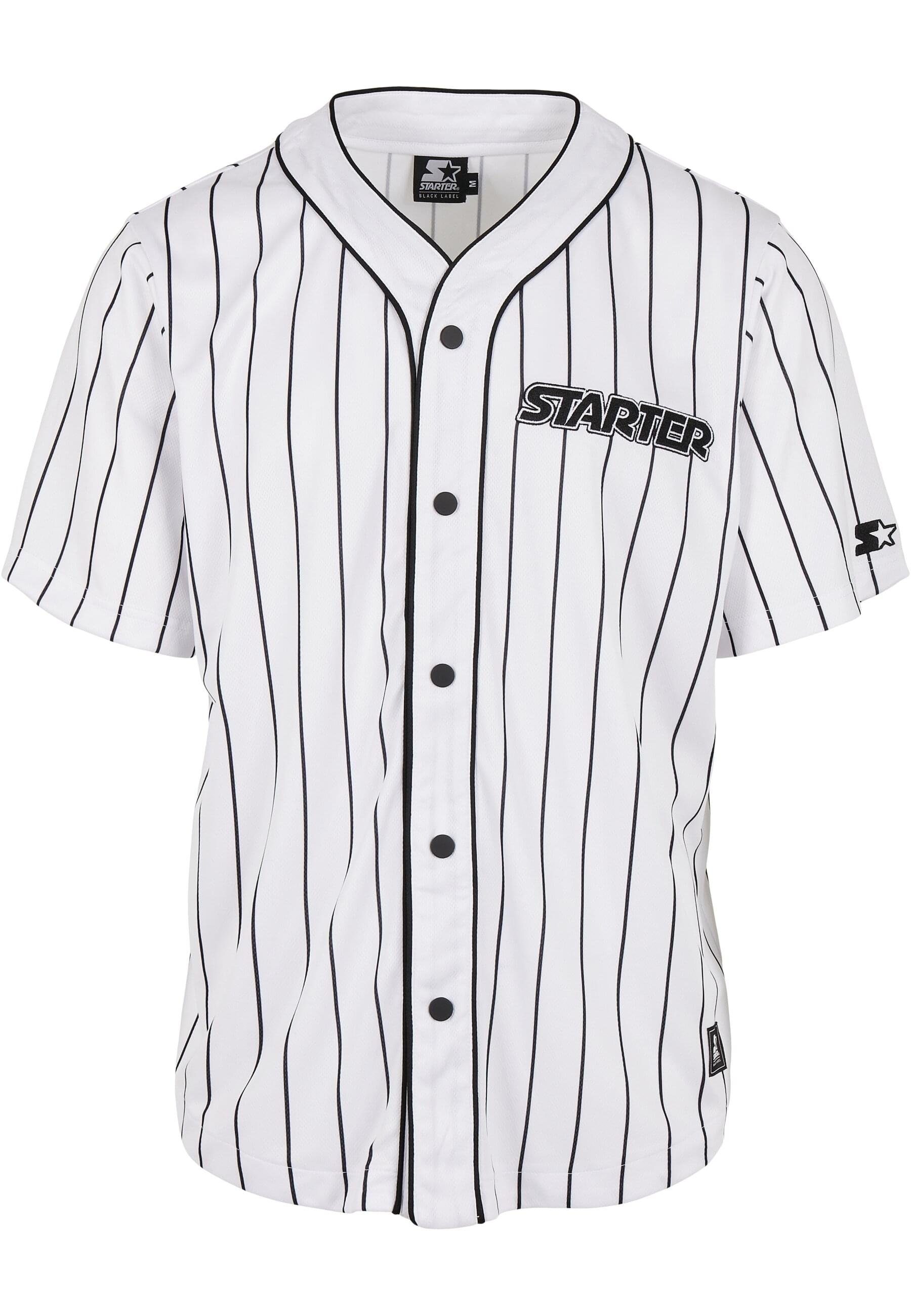 Label Baseball Starter Starter Black Langarmhemd Herren Jersey Starter (1-tlg) white