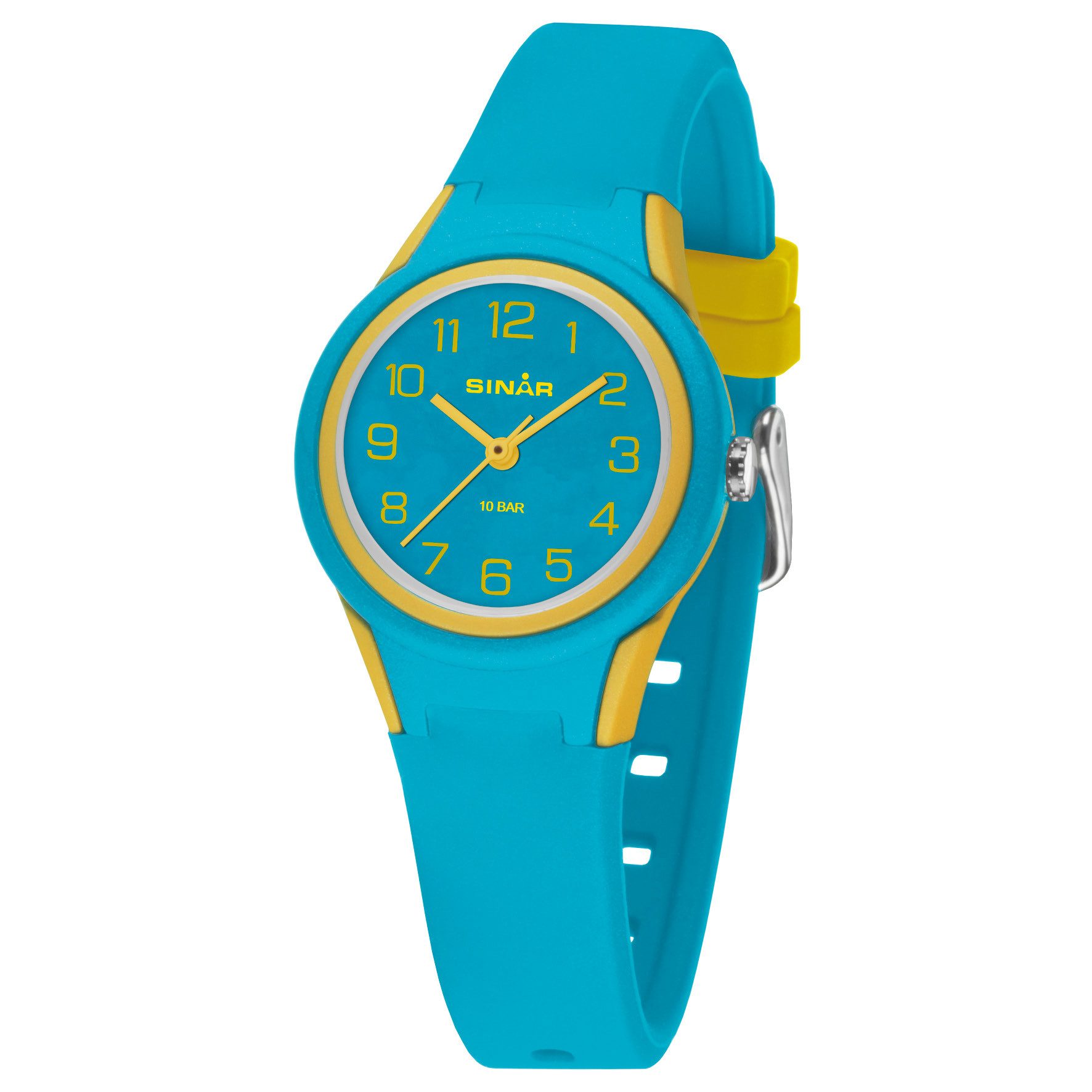 SINAR Quarzuhr XB-47 Jugend Armbanduhr Sportuhr Silikonband, analog sportlich modern Geschenkidee Jugend Ø 29mm