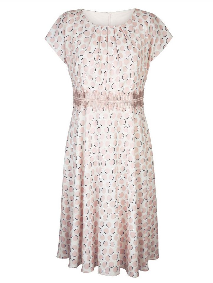 Mona Kleid mit zarten Pastelltupfen in rosa