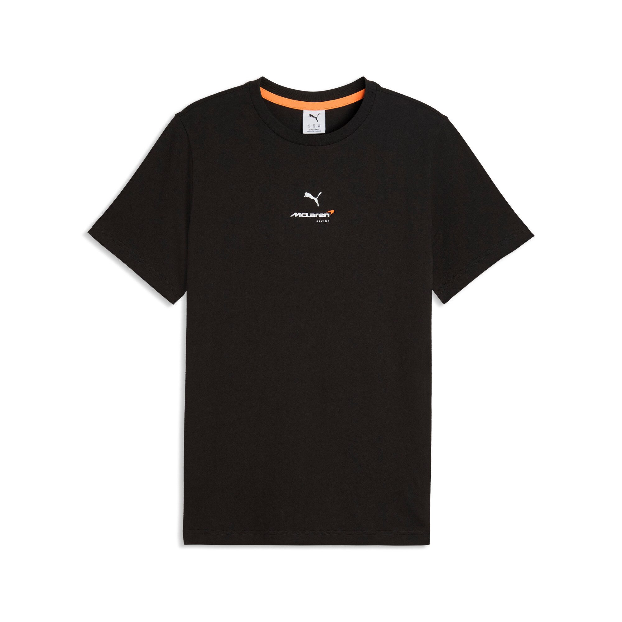 PUMA T-Shirt MCLAREN SMALL LOGO TEE mit Rundhalsausschnitt, sportlicher Look, mit McLAREN RACING Print