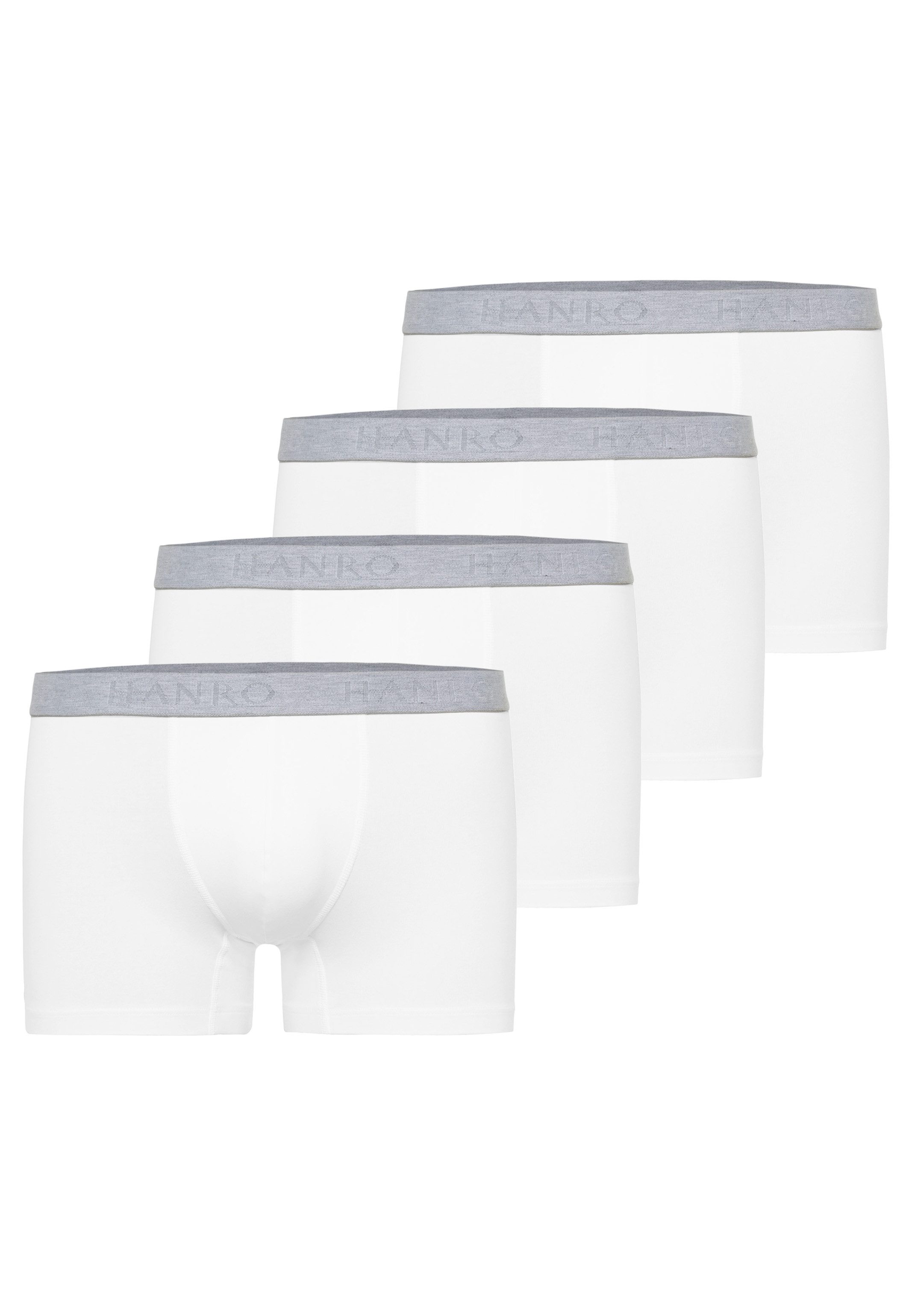 Hanro Retro Boxer 4er Pack Cotton Essentials (Spar-Set, 4-St) Retro Short / Pant - Baumwolle - ohne Eingriff