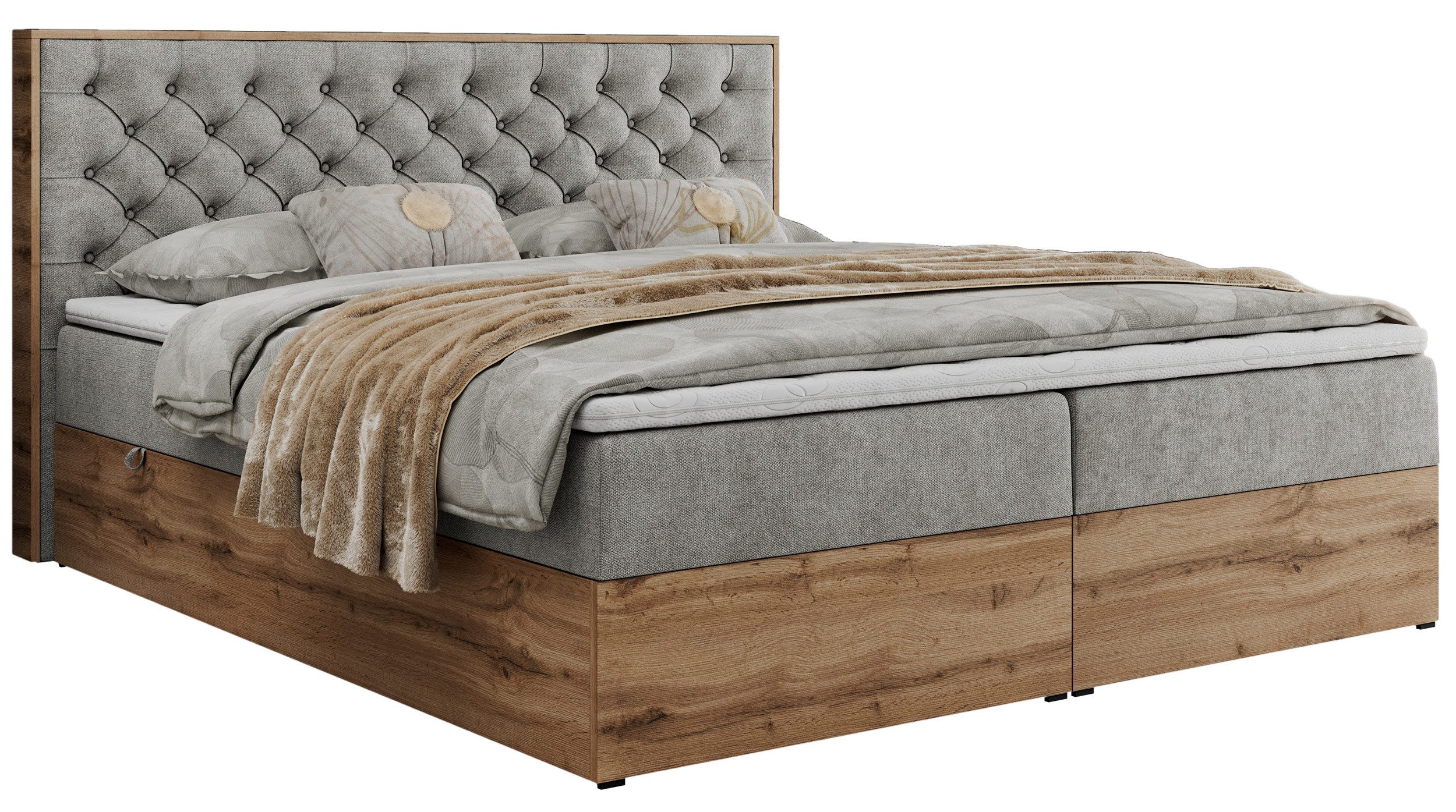 MKS MÖBEL Boxspringbett ALBERO 3 (Packung, günstig online kaufen