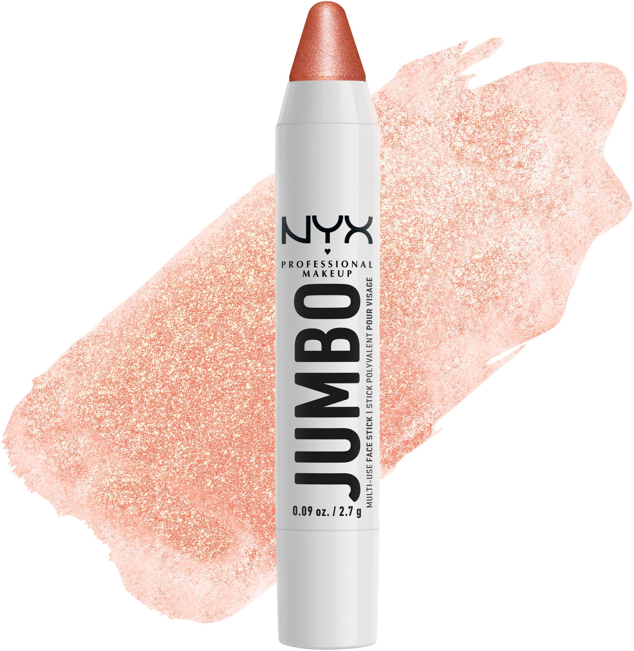 NYX PROFESSIONAL MAKEUP Highlighter Jumbo Multi-Use Face Stick, Highlighter, Lidschatten, Blush oder Lippenstift