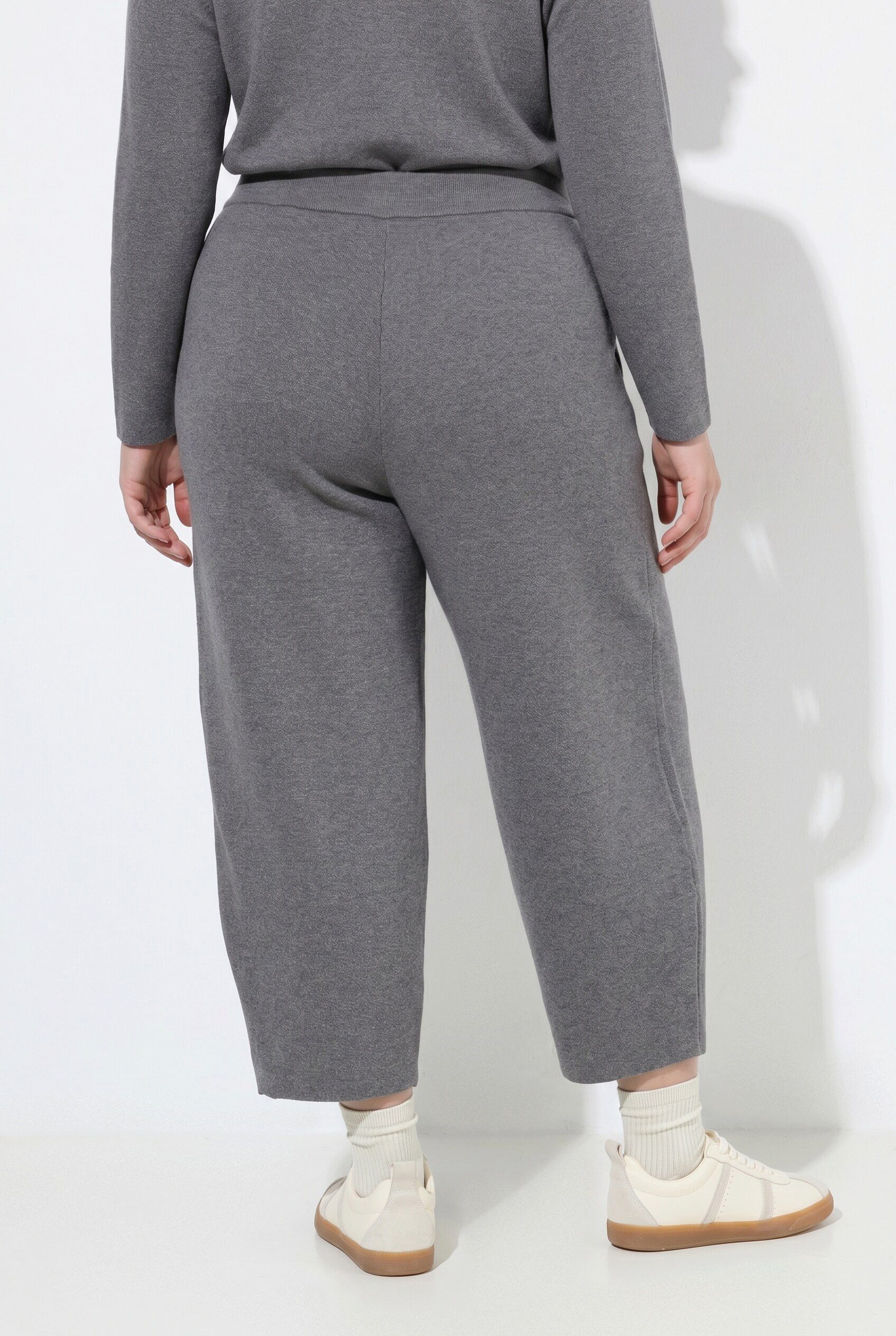 Ulla Popken Schlupfhose Barrel-Strickhose Milano-Strick Elastikbund – Bild 3 von 4