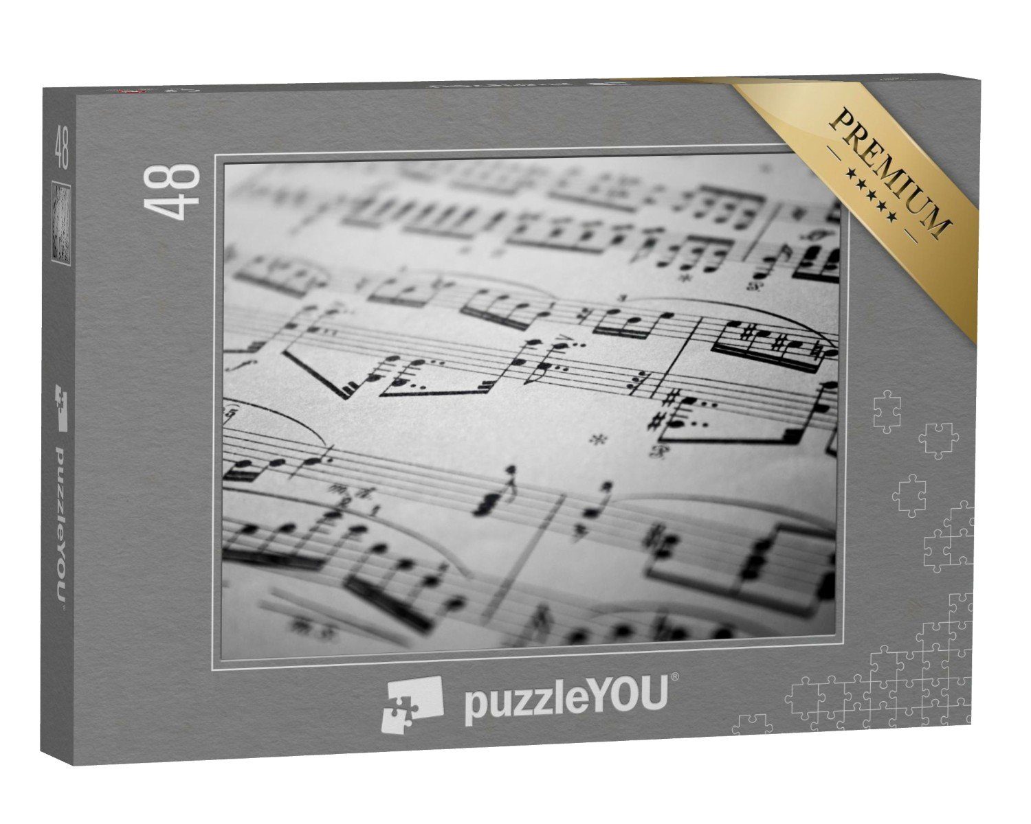 puzzleYOU Puzzle Musiknoten, 48 Puzzleteile, puzzleYOU-Kollektionen Musik, Menschen