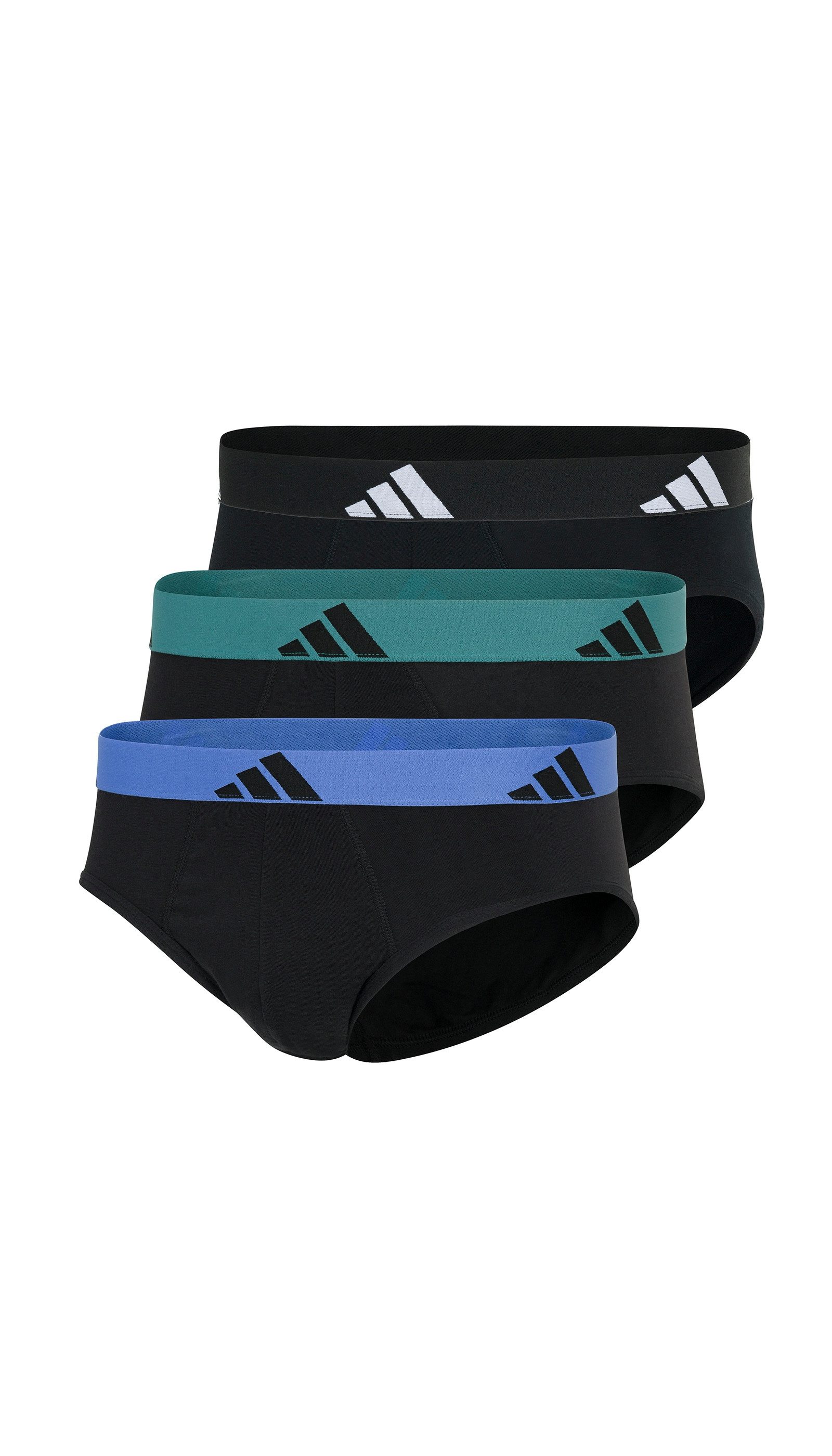 adidas Sportswear Slip Active Flex Cotton (3er Pack) elastisch, Logo-Bund, scheuerfreies Tragegefühl, ohne Eingriff