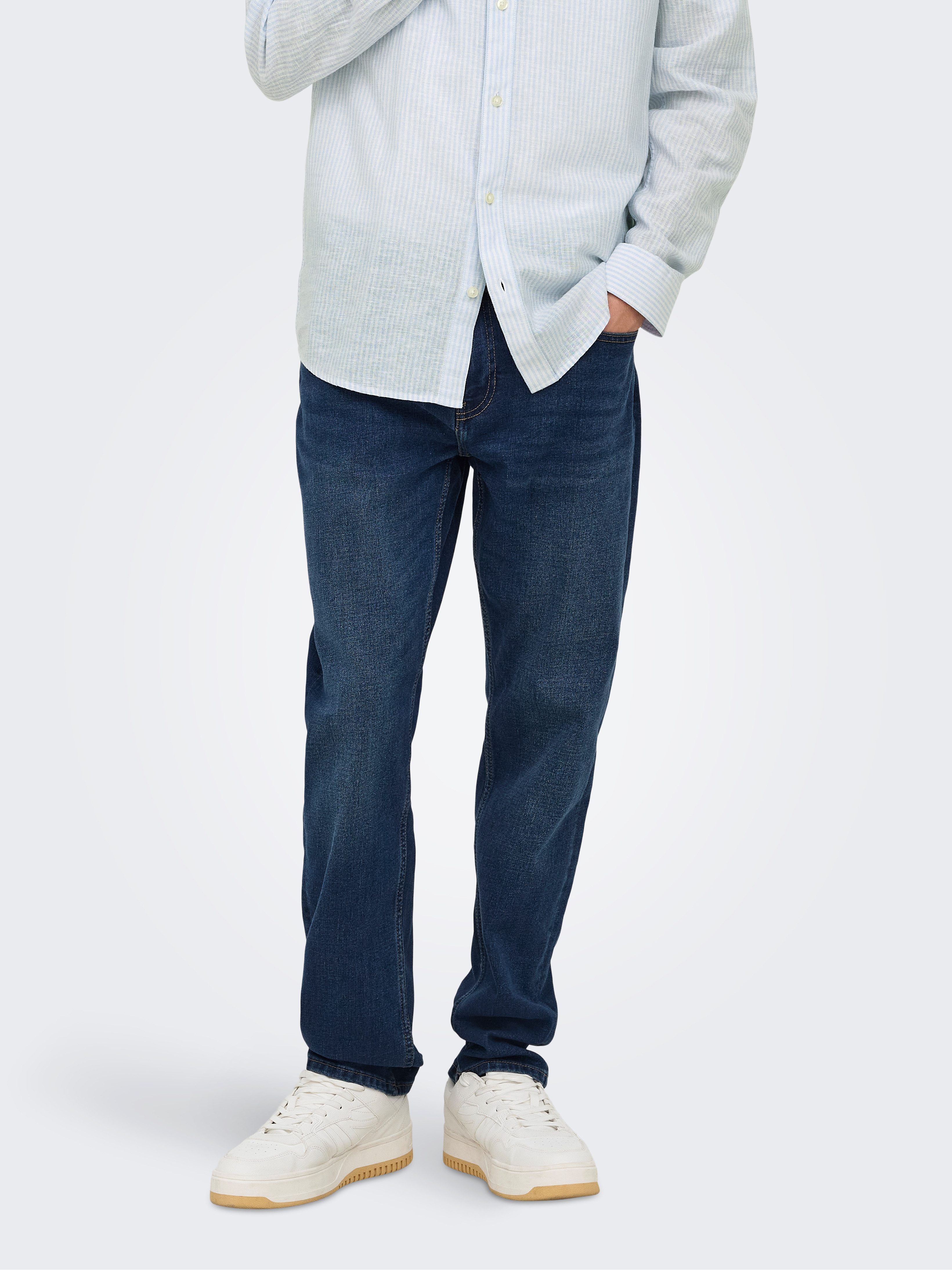 ONLY & SONS Regular-fit-Jeans ONSWEFT REG 7900 EY BOX JEANS NOOS Baumwollmischung, regular fit