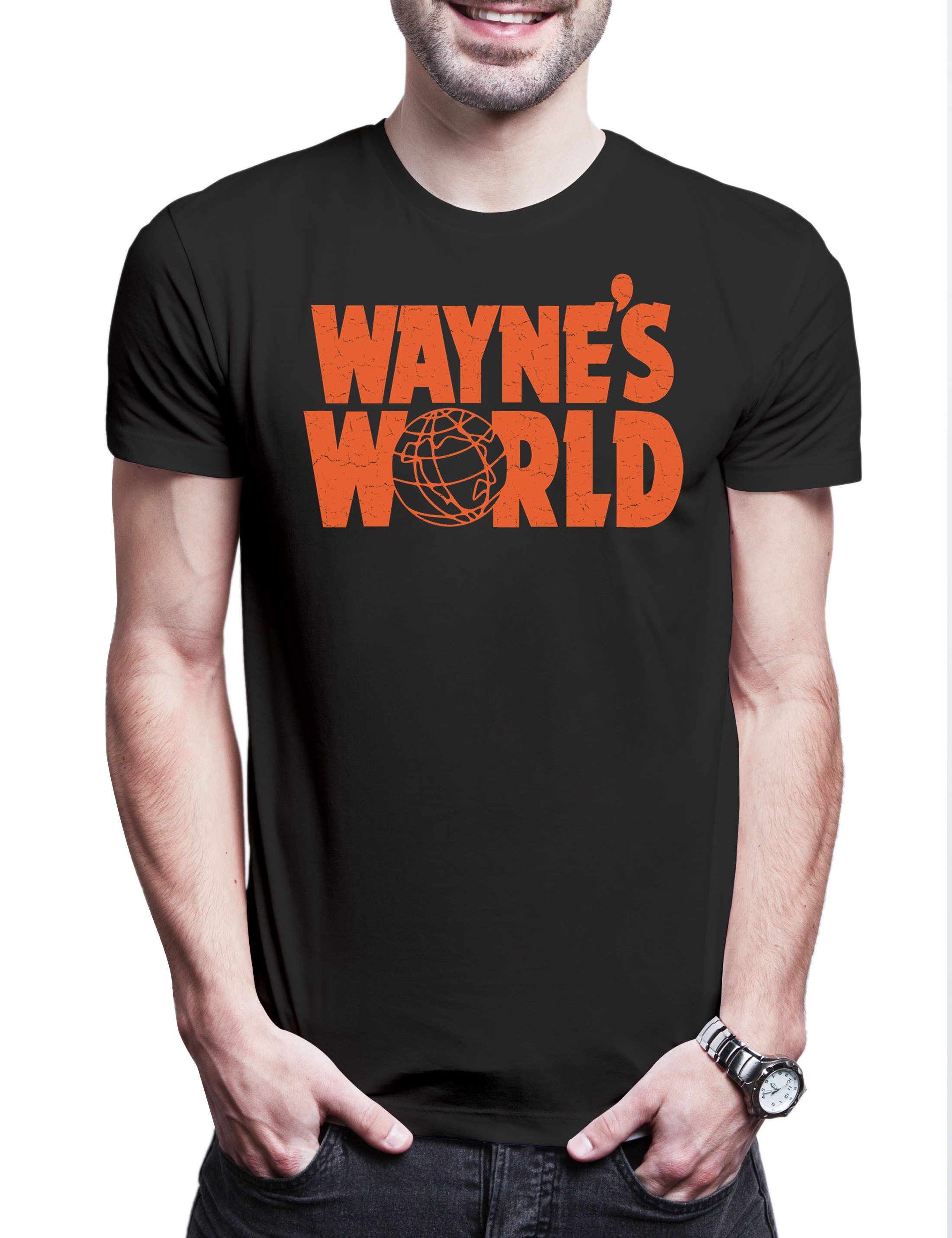 Urban Backwoods Print-Shirt Wayne´s World Logo Herren T-Shirt Music Symbol Sign Musik Movie Film (1-tlg) Waynes World Wayne Campbell