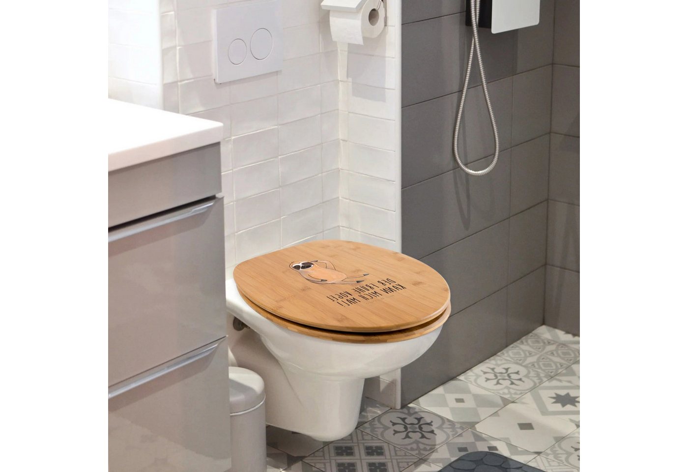 Thumbnail - Mr. & Mrs. Panda WC-Sitz Faultier Vogel - Transparent - Geschenk, Faultierwelt, Toilette, Spin (Packung, 1-St., Faultier...
