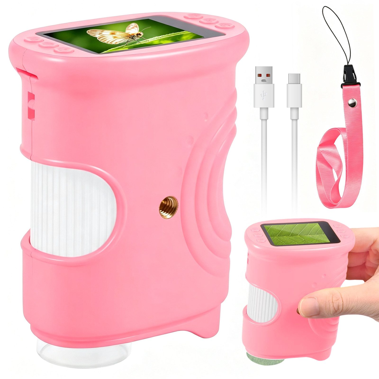 AKKEE 1000X Digitales Mikroskop, Handmikroskop Kindermikroskop