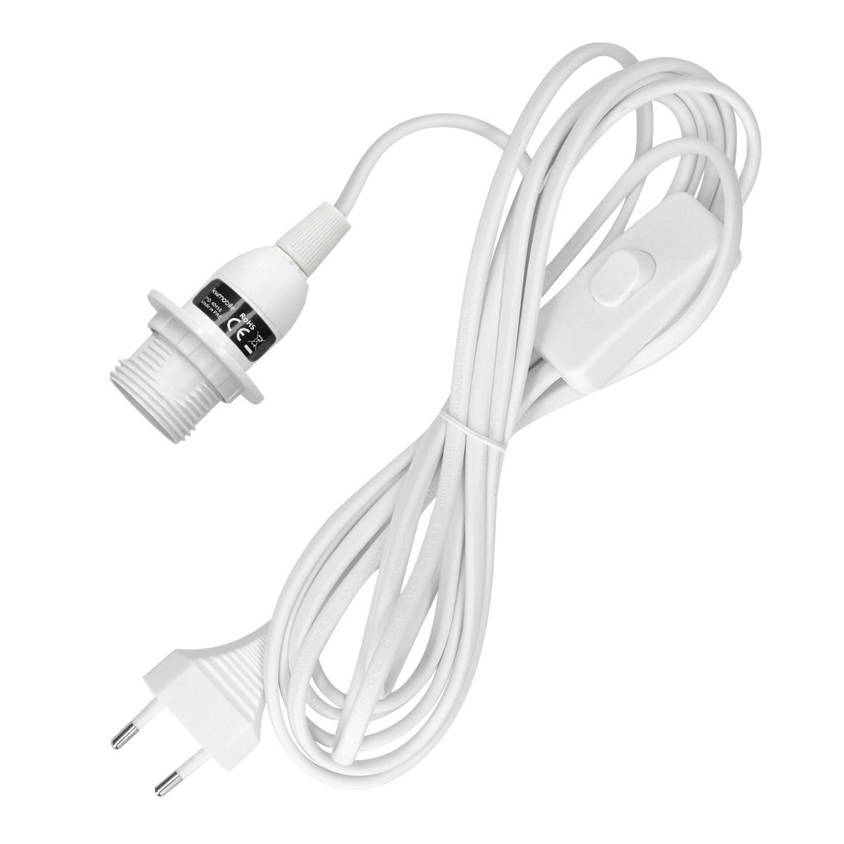 kwmobile Deckenleuchten E14 Fassung mit Kabel und Schalter - Lampenfassung günstig online kaufen