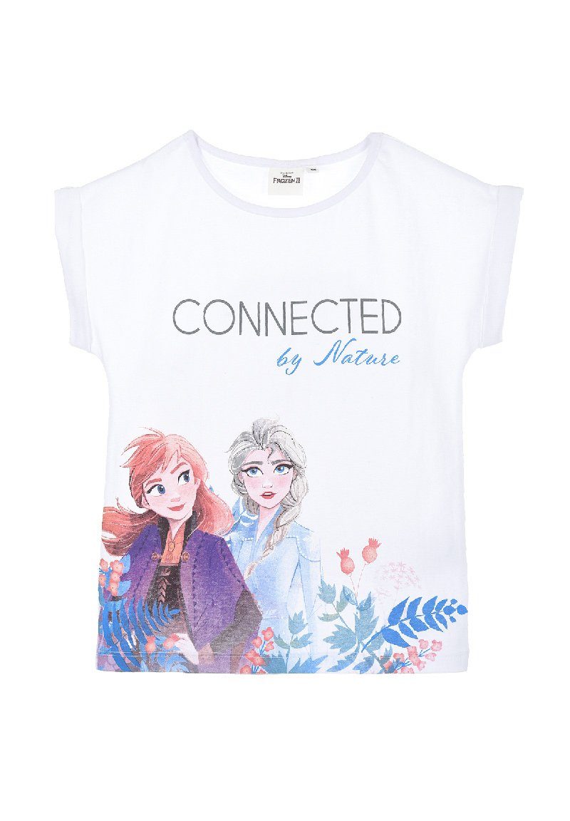Disney Frozen T-Shirt »Eiskönigin Anna und Elsa Mädchen Kurzarm-Shirt  Kinder Oberteil Sommer«