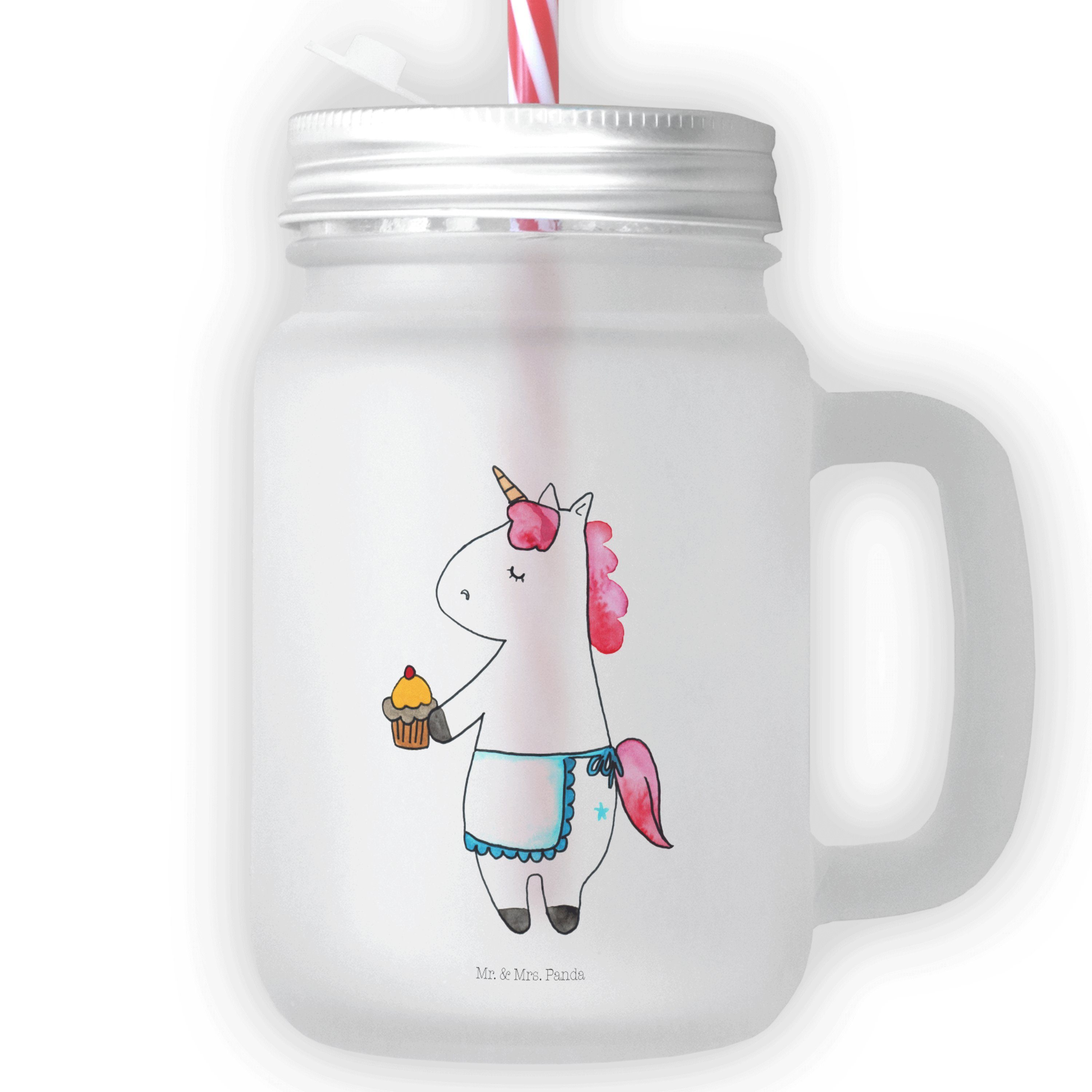Mason Mrs. Glas Einhorn Trinkgla, Mr. Geschenk, Glas Panda Premium - Jar, Transparent Muffin Unicorn, - &