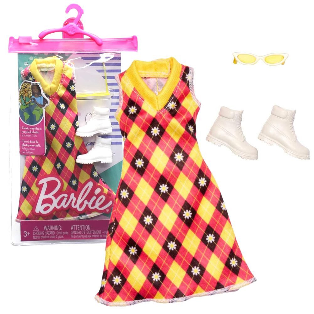 Barbie Puppenkleidung Daisies & Checks Barbie Puppen-Kleidung Mattel Trend günstig online kaufen