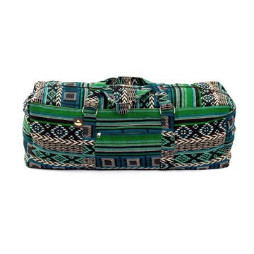 bodhi Yogatasche Yoga Kit Bag, ETHNO Collection, schwarz-weiß-grün gemustert
