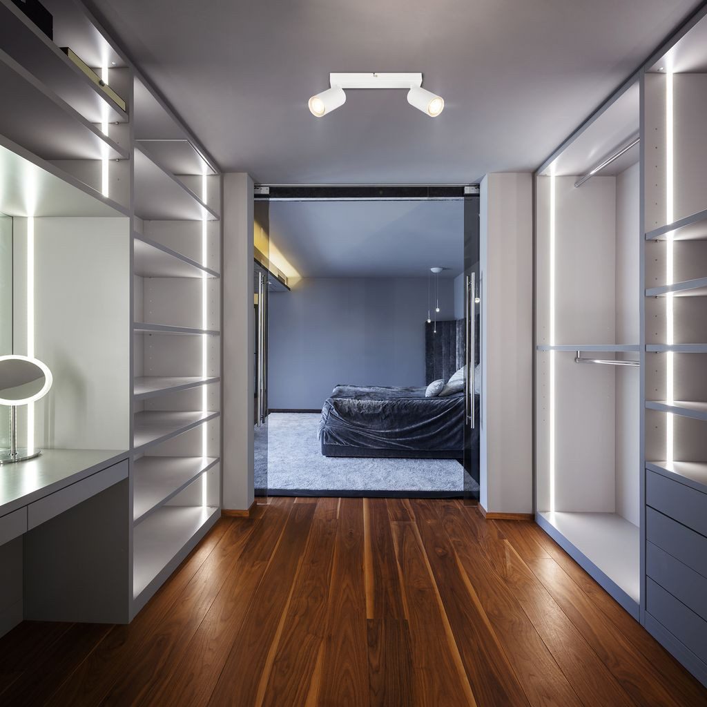 B.K.Licht LED Deckenleuchte BKL1630, LED wechselbar, 2700K - Extra-Warmweiß, Deckenleuchte 25,5 cm Weiß je 2W, je 450lm GU10 Wohnzimmer Flur