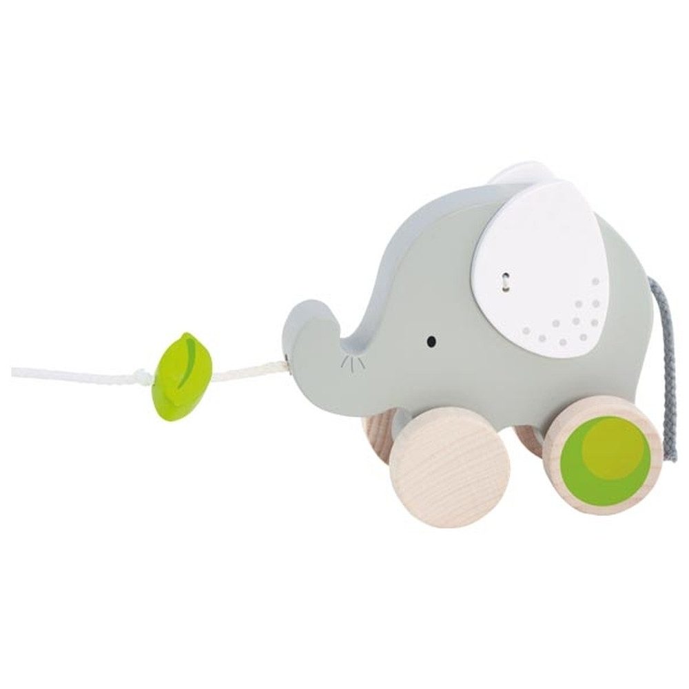 goki Nachziehtier GOKI Ziehtier Elefant mit Blatt