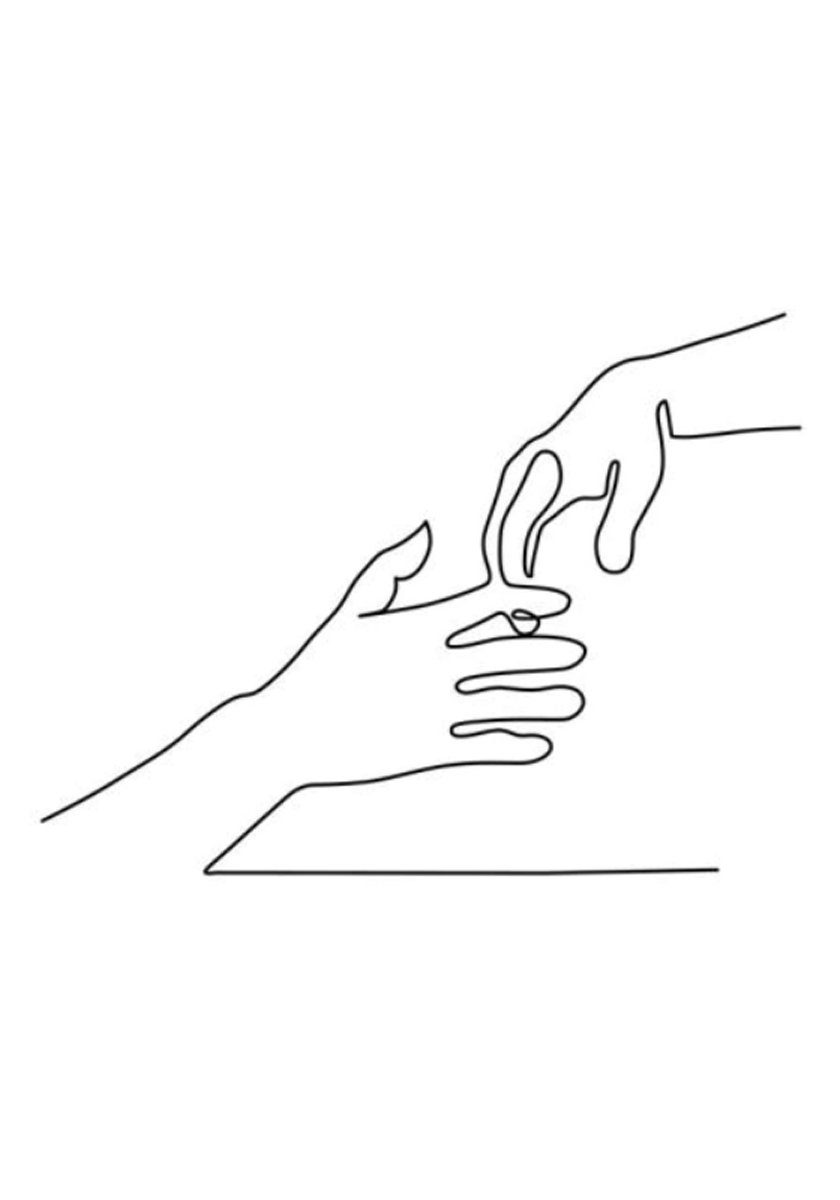 TPFLiving Kunstdruck (OHNE RAHMEN) Плакат - Leinwand - Wandbild, Abstrakte Linien Baby Familie - Изображения Babyzimmer Изображения Familie - (6 Motive in 7 Verschiedene Größen zur Auswahl), Farben: Schwarz, Weiß - Größe: 10x15cm