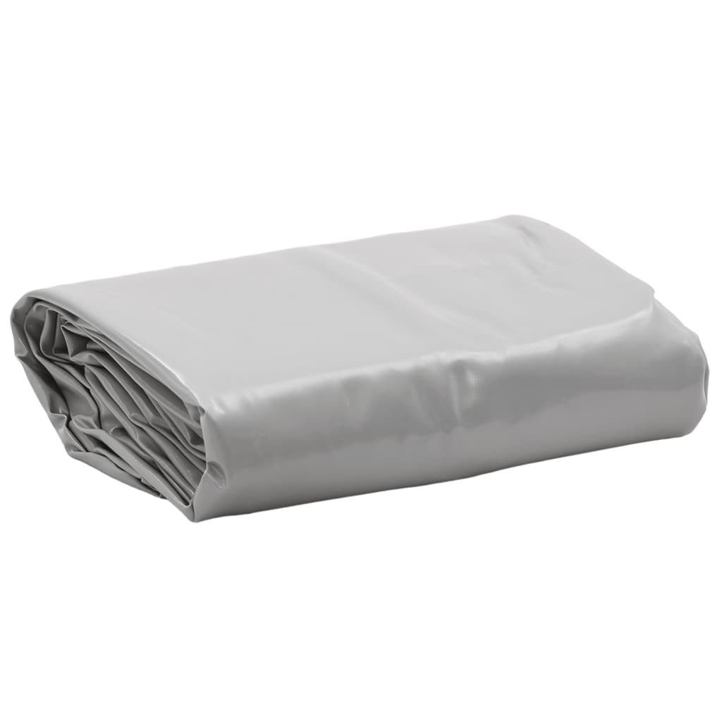 vidaXL Schutzplane Abdeckplane Grau Ø 2,2 günstig online kaufen