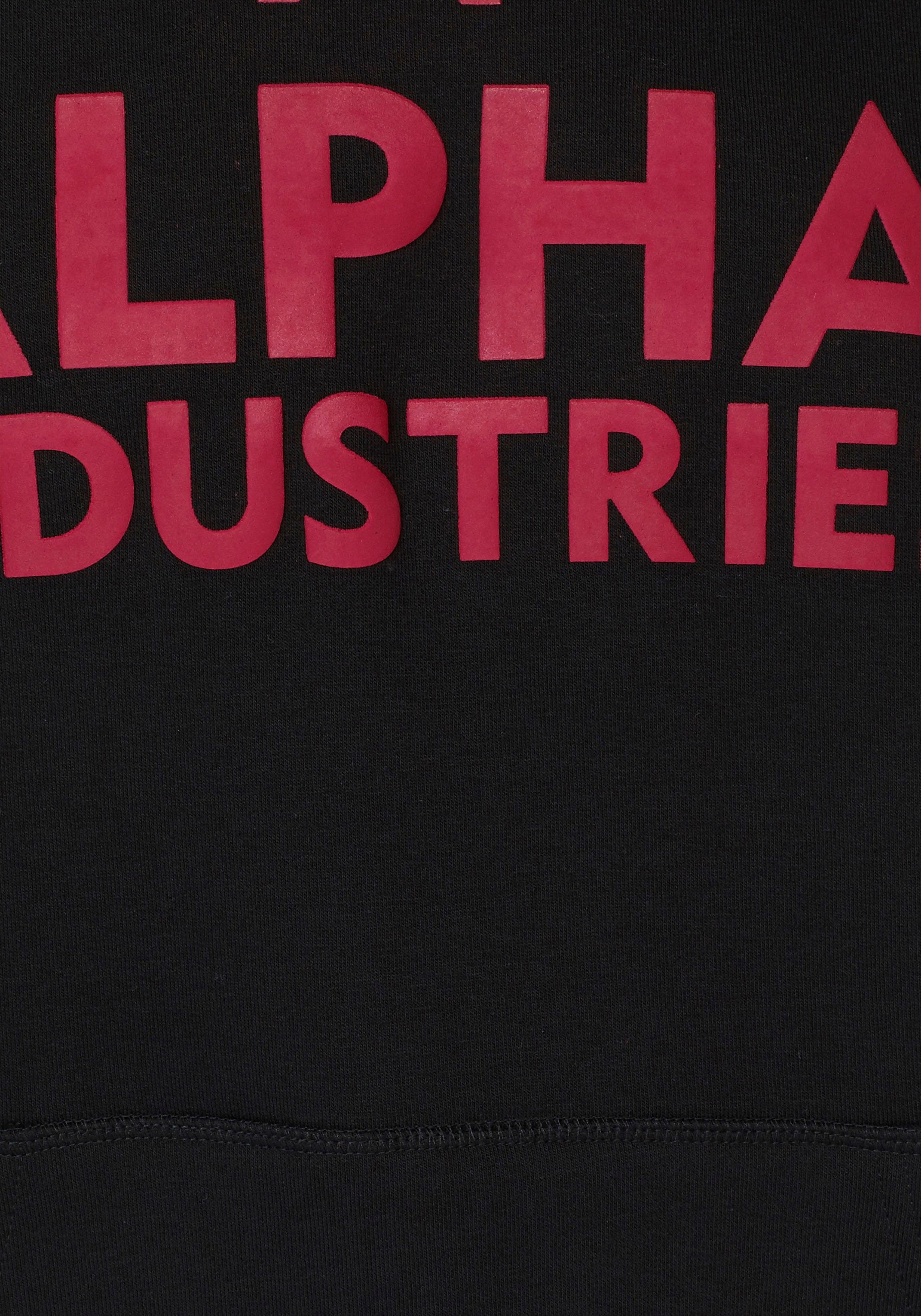 Alpha schwarz-rot Industries Kapuzensweatshirt