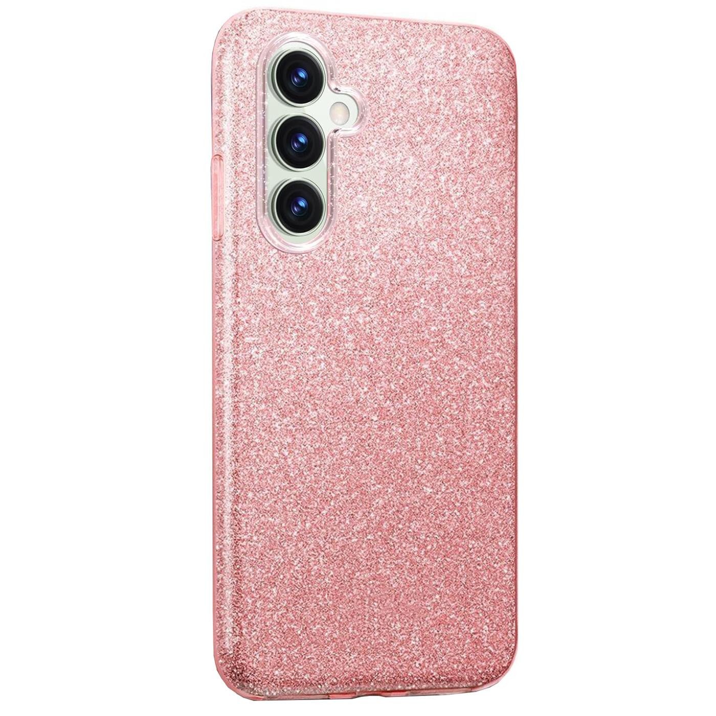 CoolGadget Handyhülle Glitzer Glamour Hülle für Samsung Galaxy S24 6,2 Zoll, Slim Case mit Glossy Effect Schutzhülle für Samsung S24 5G Hülle