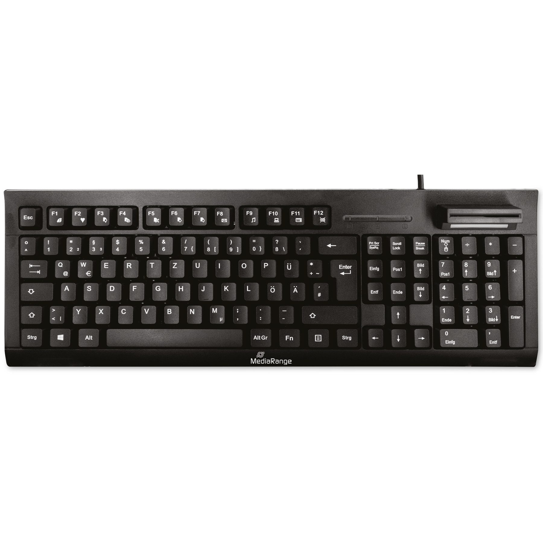 Mediarange MEDIARANGE Tastatur MROS114, Chip-Karten Terminal Tastatur