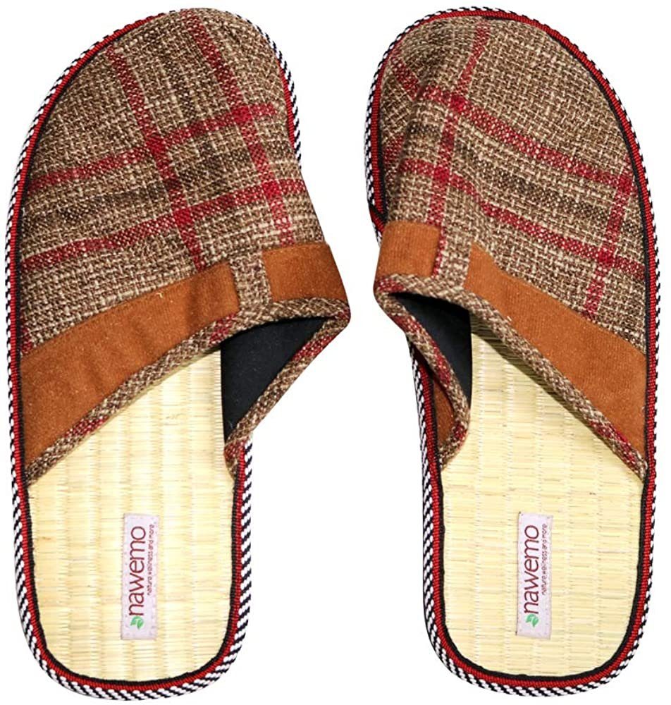 Nawemo Zimthausschuhe Nawemo "Kariert" Hausschuh