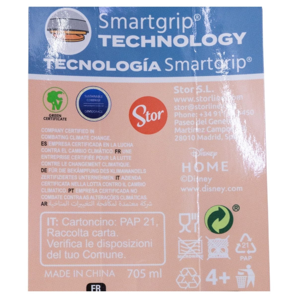 Storline Thermobecher Lilo & Stitch Smartgrip 705 ml Doppelwandiger Thermo-Tumbler Anti-Kipp, Plastik