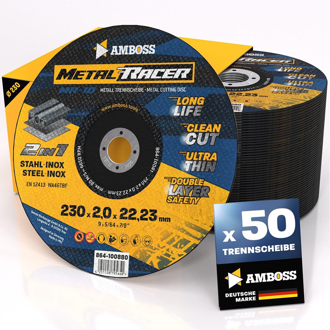 Amboss Werkzeuge Trennscheiben 50x Amboss Metal Racer Trennscheibe, Ø230 mm - 2