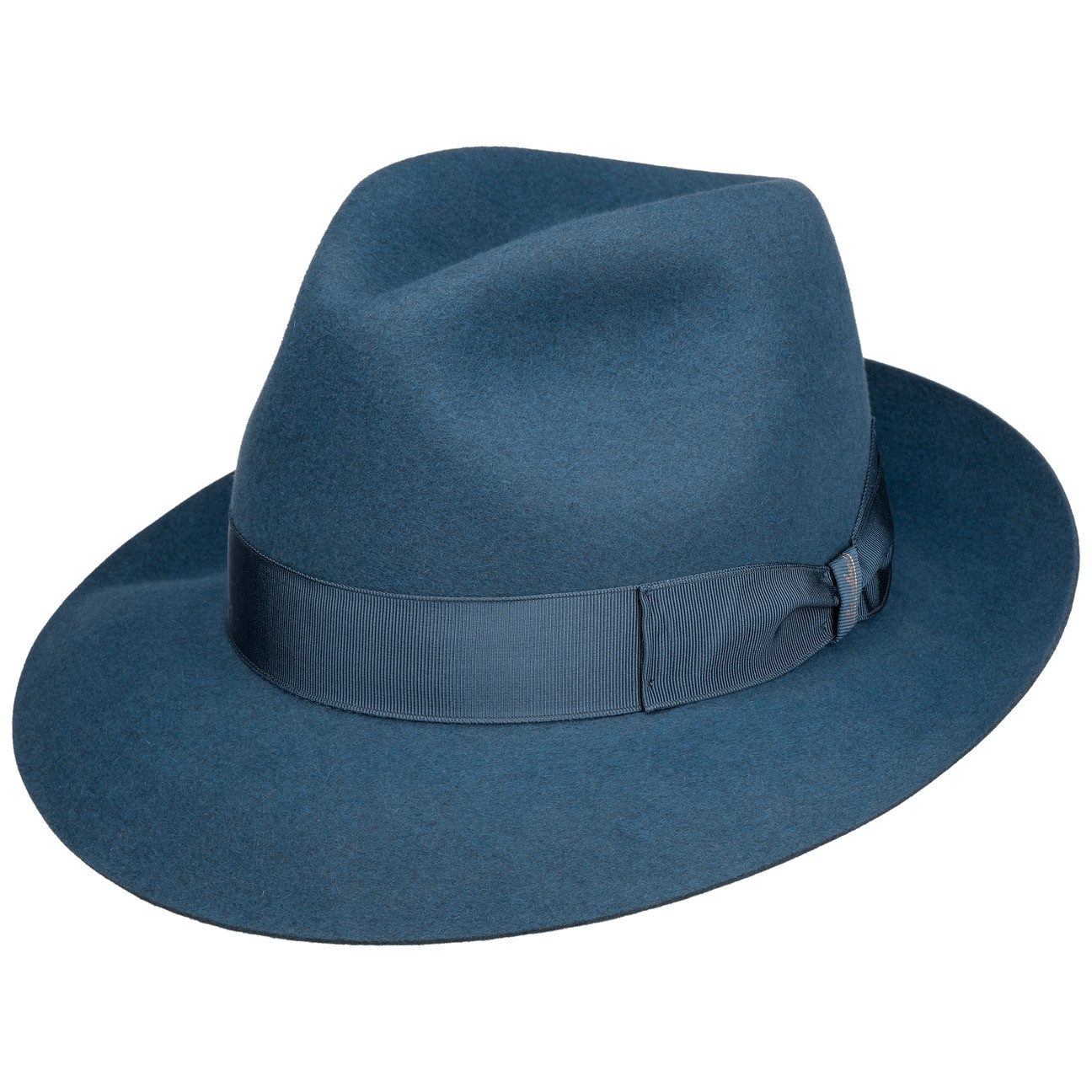 Borsalino Filzhut (1-St) Herrenhut mit Ripsband, Made in Italy
