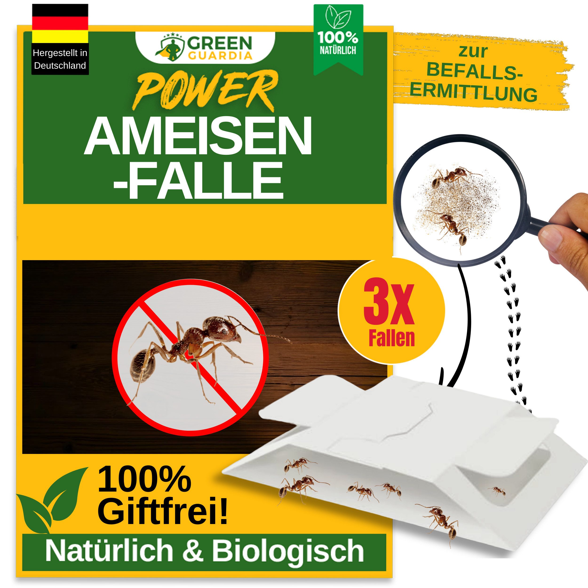 Insektenfalle Ameisen Falle mit Spezial-Lockstoff - insektizidfrei