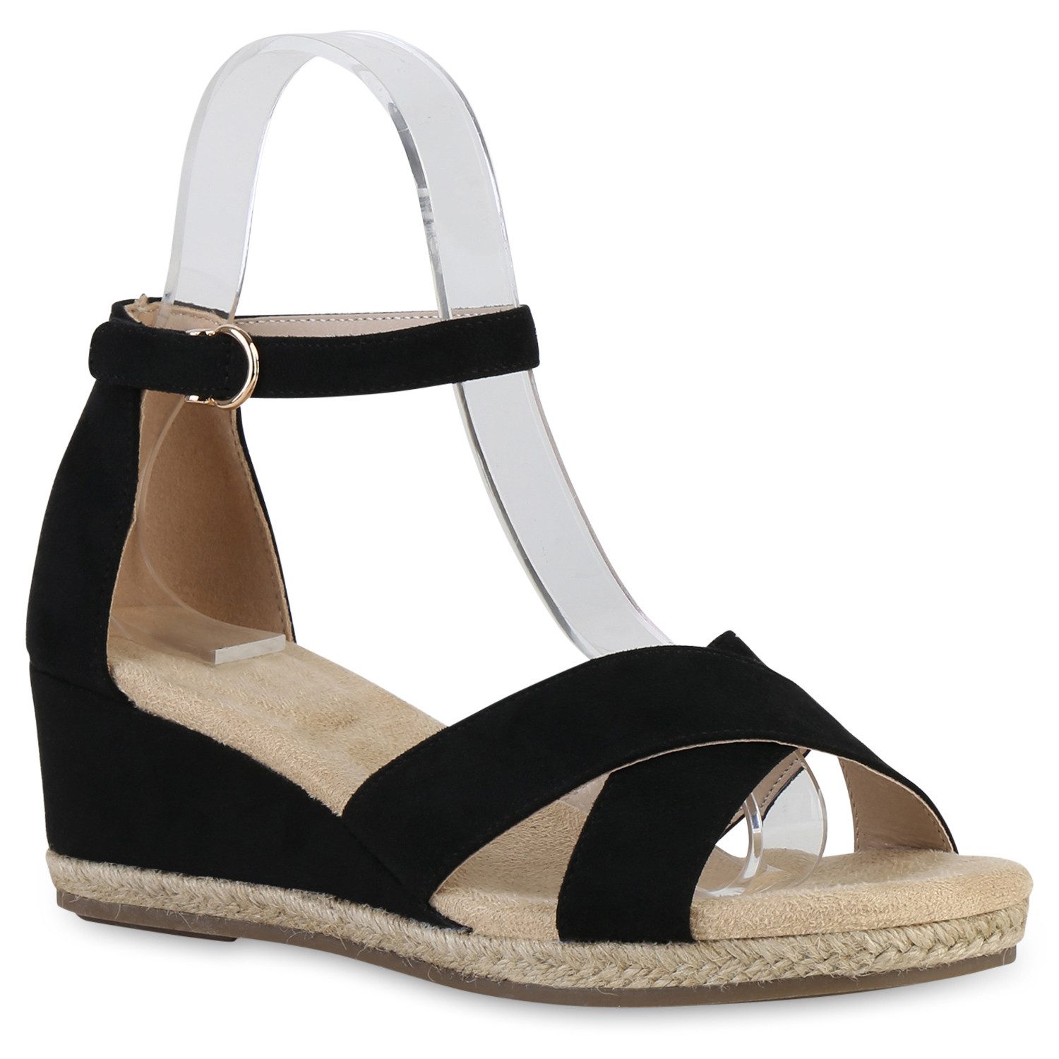 VAN HILL 841127 Keilsandalette Schuhe