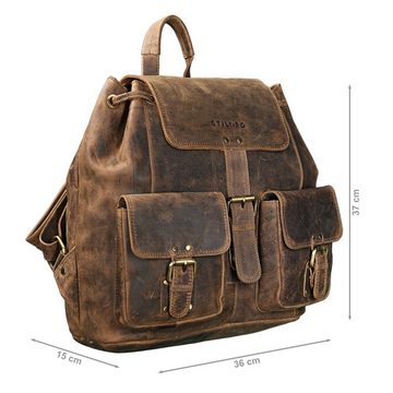 STILORD Cityrucksack "Larissa" Vintage Rucksack Leder Damen