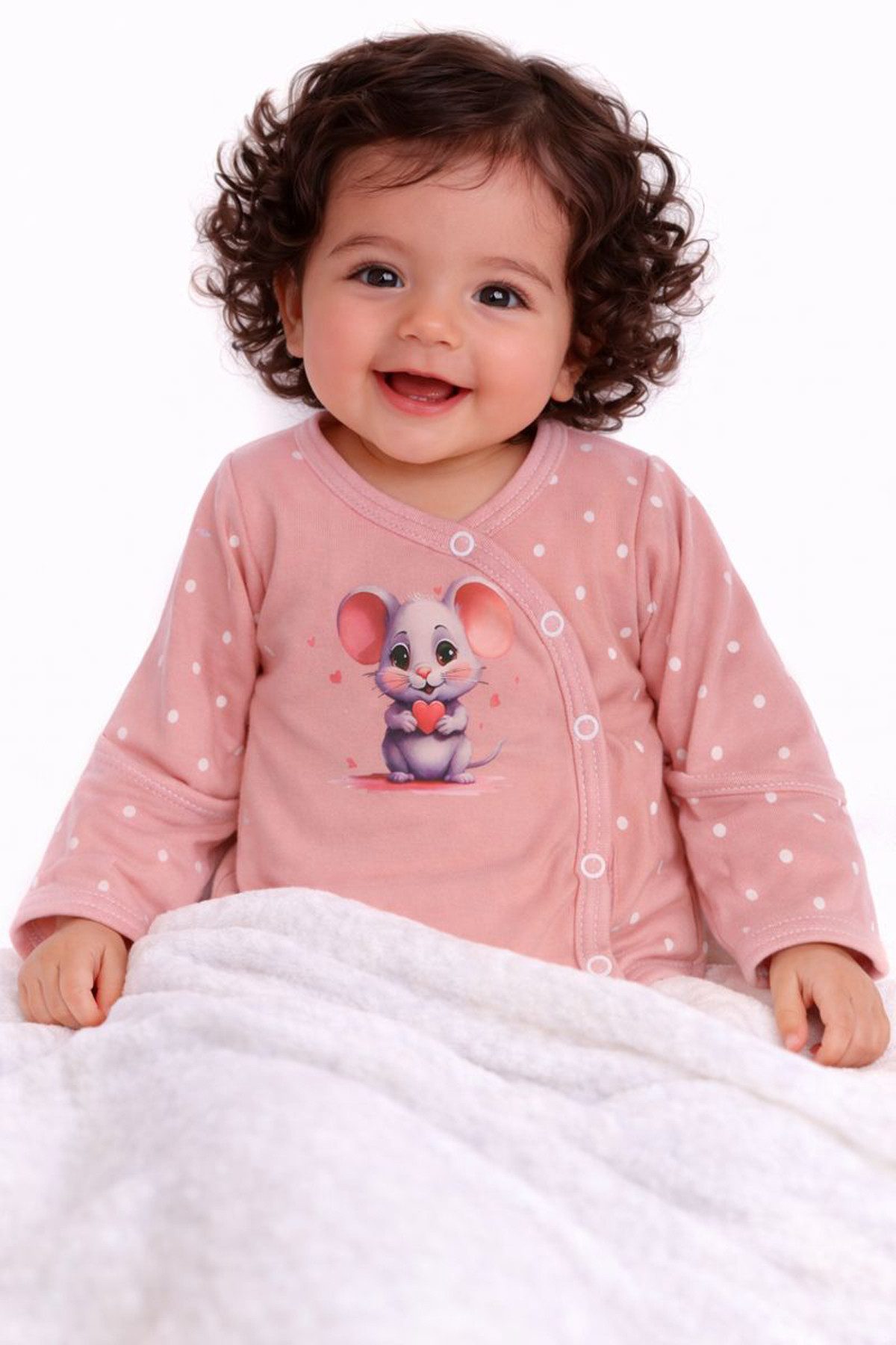 Body Wickelbody Body Baby Langarmbody mit Kratzschutz für Babys und Kinder